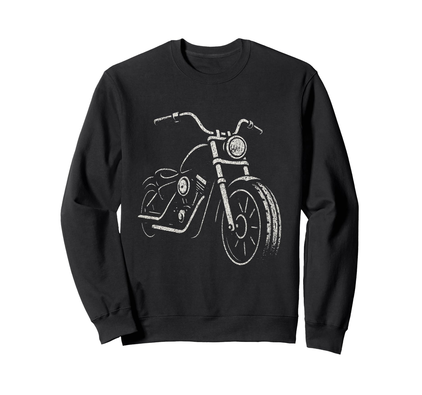 Motorcycle Mens Biker Sweatshirt - Fun Novelty Design for Adults - T-Shirt, Sweatshirt, Hoodie