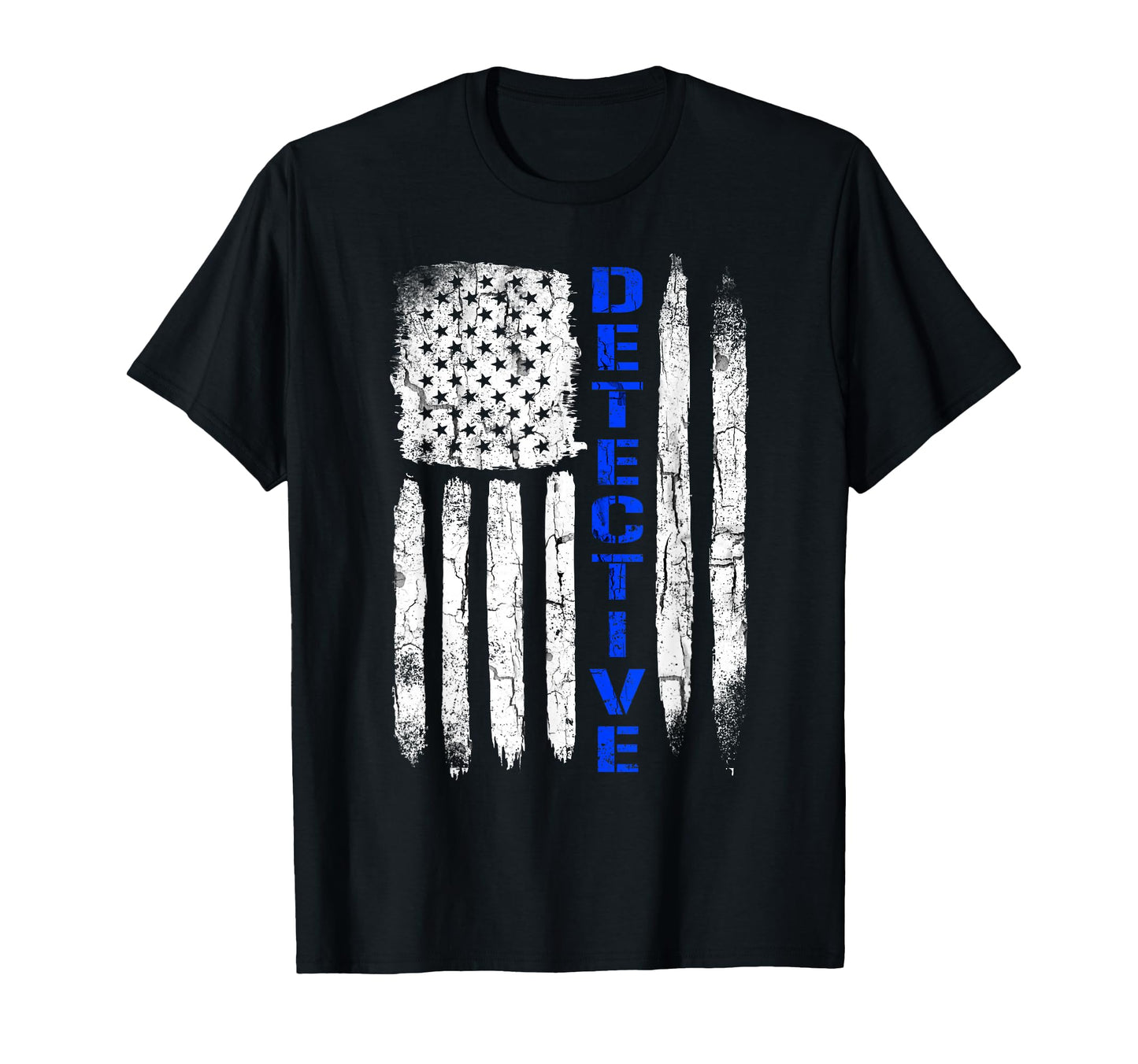 Thin Blue Line Flag American Detective T-Shirt - Fun Novelty Design Unisex - T-Shirt, Sweatshirt, Hoodie