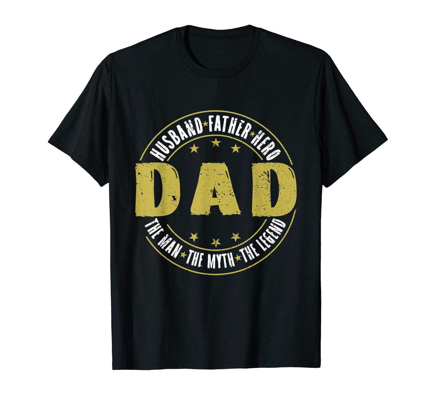 Mens Dad Myth Legend Hero Husband T-Shirt - Custom Art Print Men Women - T-Shirt, Sweatshirt, Hoodie