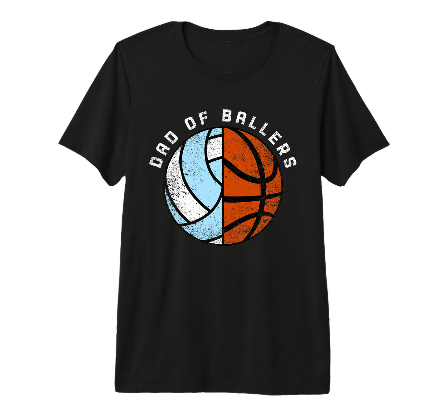 Mens Dad Ballers Funny Basketball T-Shirt - Unique Graphic Unisex - T-Shirt, Sweatshirt, Hoodie