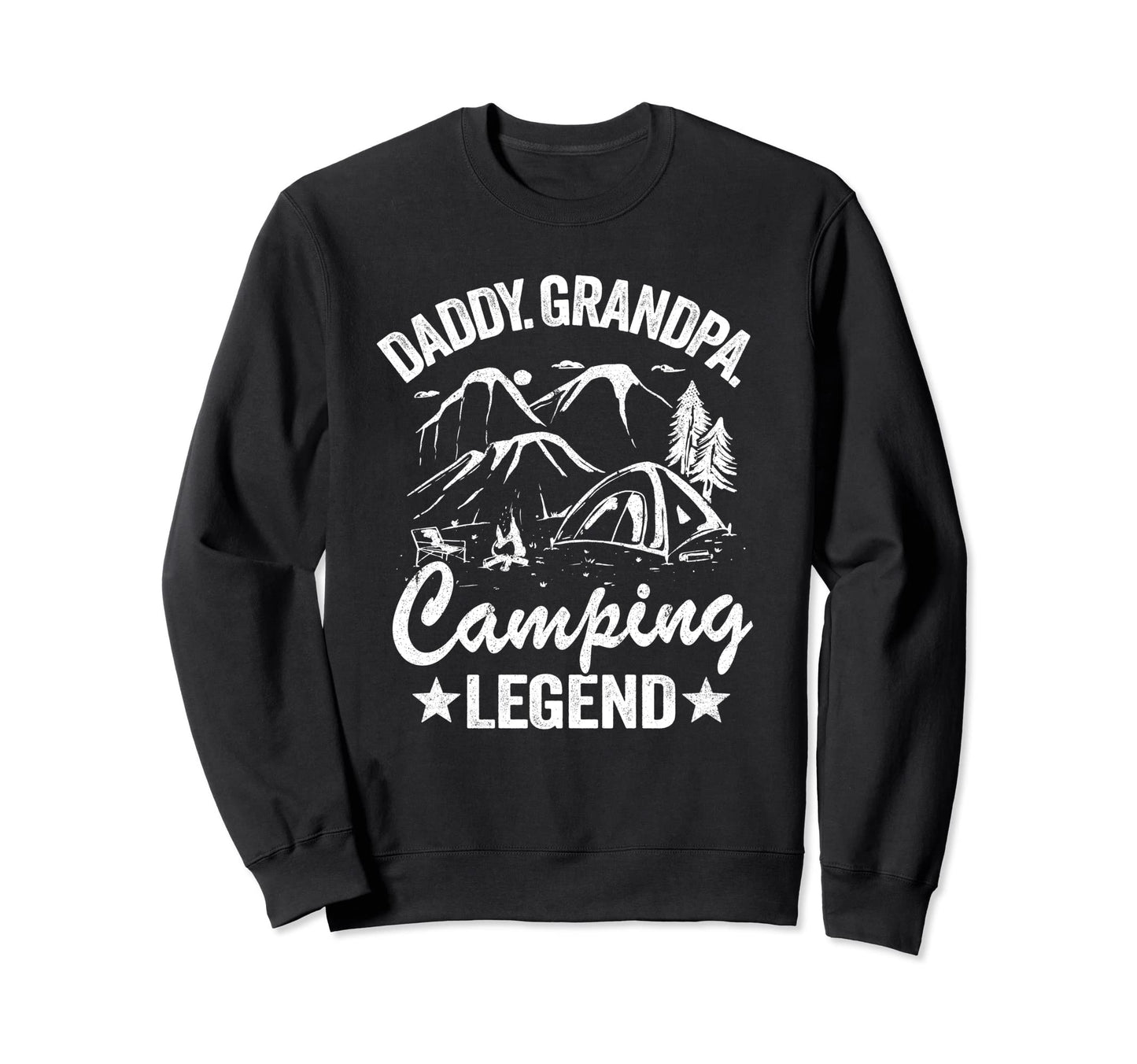Daddy Grandpa Camping Legend Rv Sweatshirt - Custom Art Print Men Women - T-Shirt, Sweatshirt, Hoodie