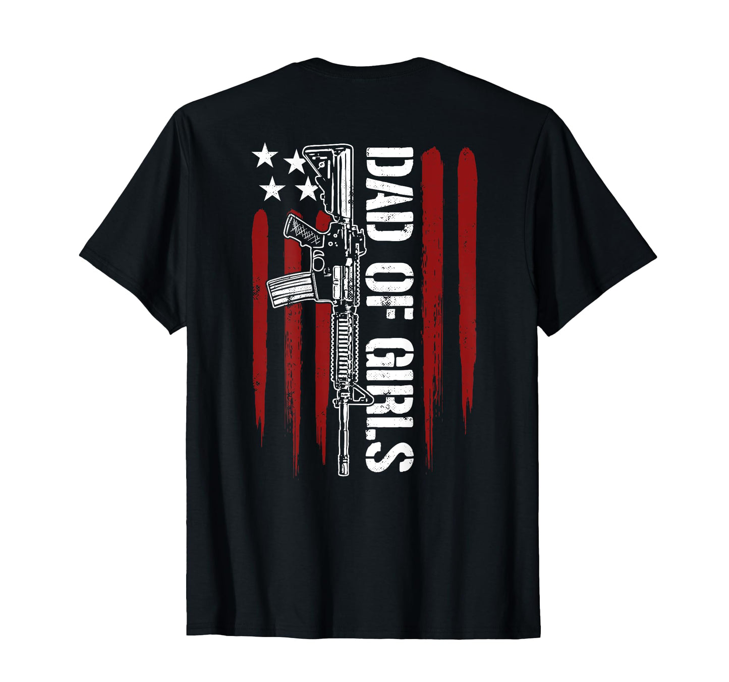 Dad Distressed American Flag T-Shirt - Casual Everyday Wear for Adults - T-Shirt, Sweatshirt, Hoodie