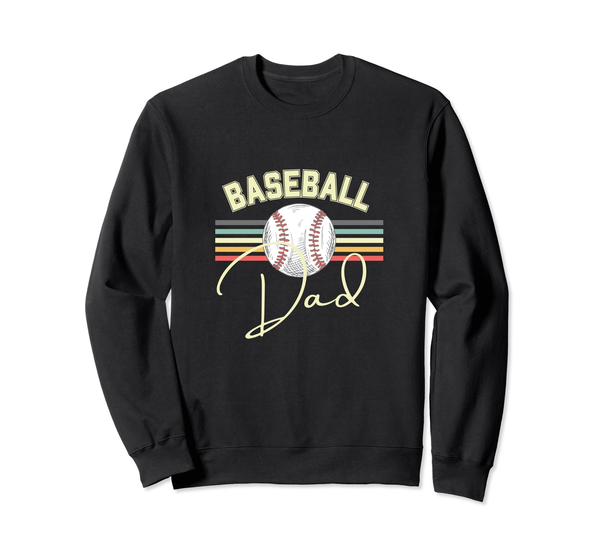Baseball Dad Fun Sweatshirt - Graphic Print Unisex - T-Shirt, Sweatshirt, Hoodie