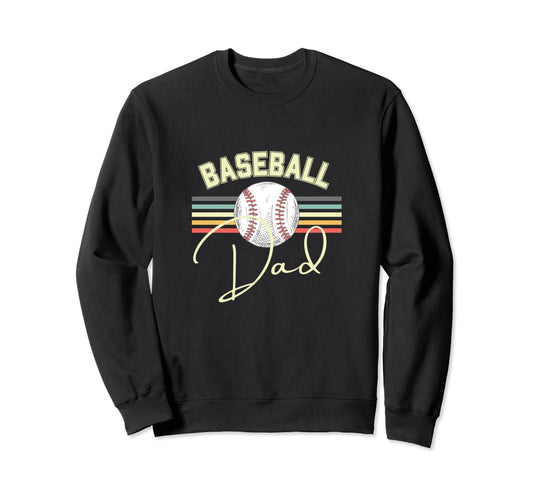 Baseball Dad Fun Sweatshirt - Graphic Print Unisex - T-Shirt, Sweatshirt, Hoodie