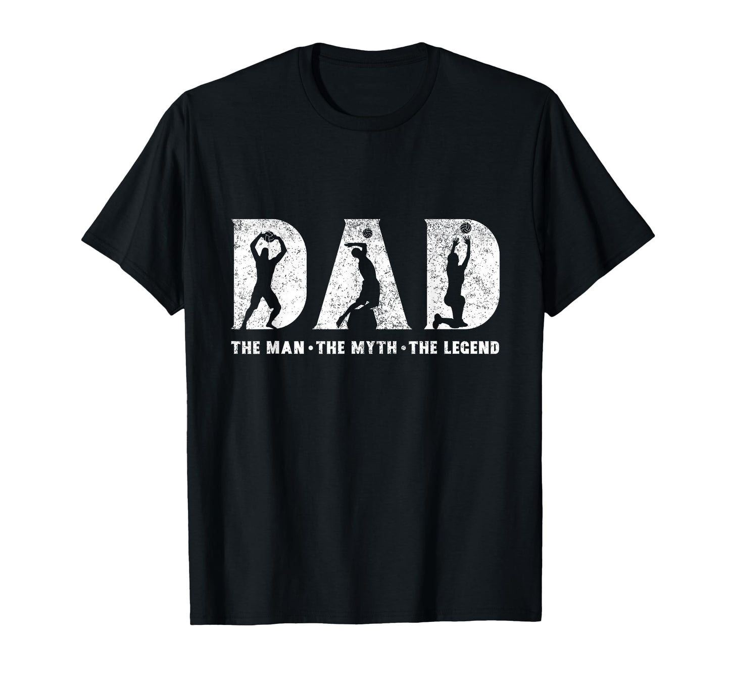Volleyball Dad Myth Legend Fathers Day T-Shirt - Trendy Graphic for Adults - T-Shirt, Sweatshirt, Hoodie