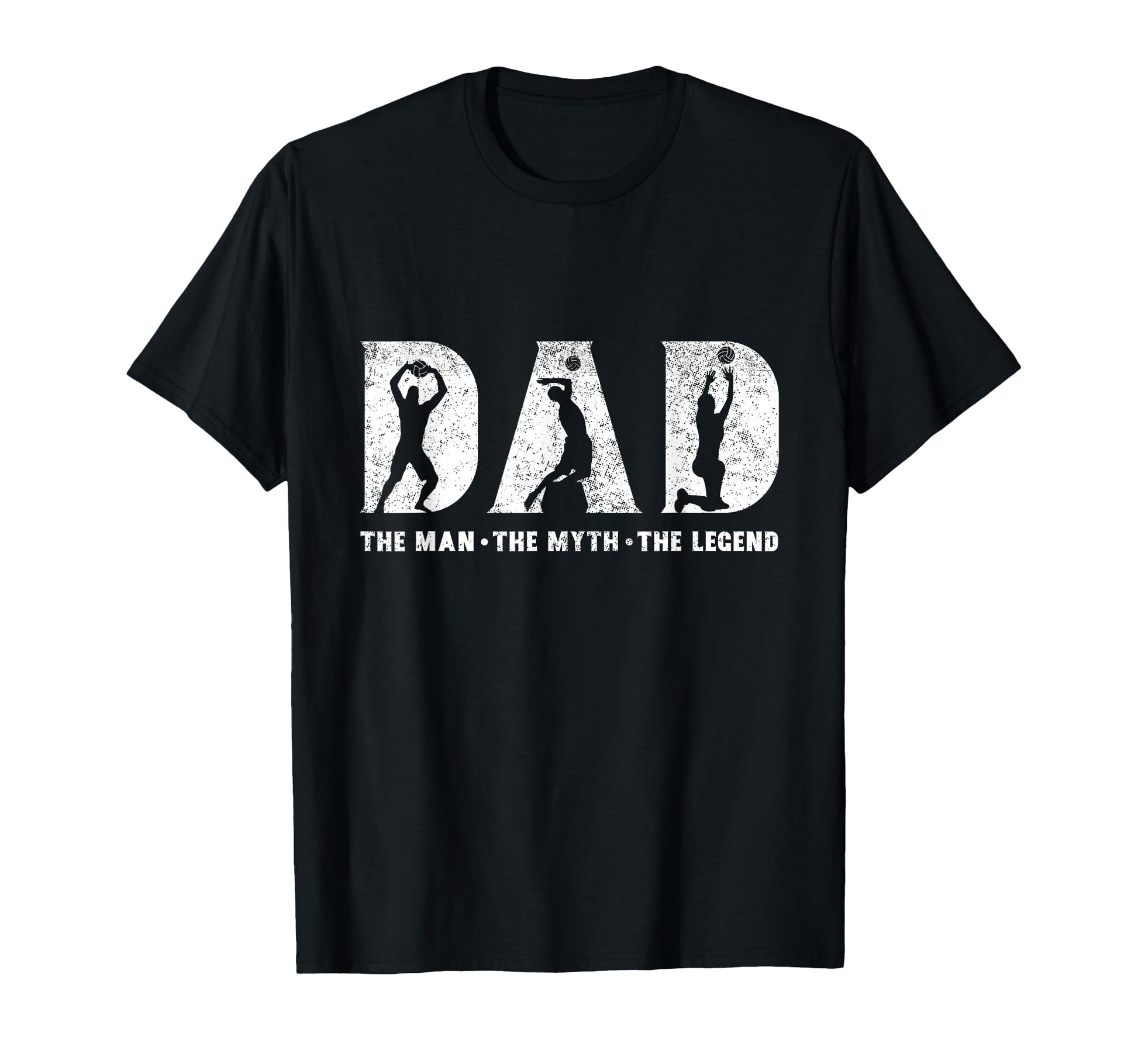 Volleyball Dad Myth Legend Fathers Day T-Shirt - Trendy Graphic for Adults - T-Shirt, Sweatshirt, Hoodie