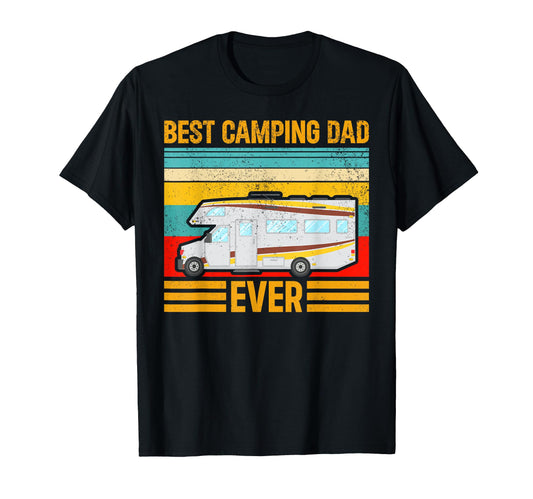 Best Camping Dad Ever Motorhome T-Shirt - Unique Graphic Men Women - T-Shirt, Sweatshirt, Hoodie