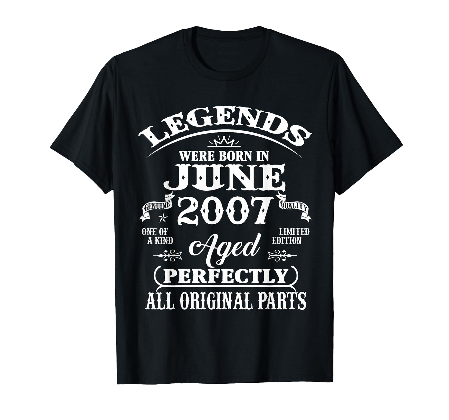 19Th Birthday Gift Legend Born June T-Shirt - Novelty Apparel for Adults - T-Shirt, Sweatshirt, Hoodie