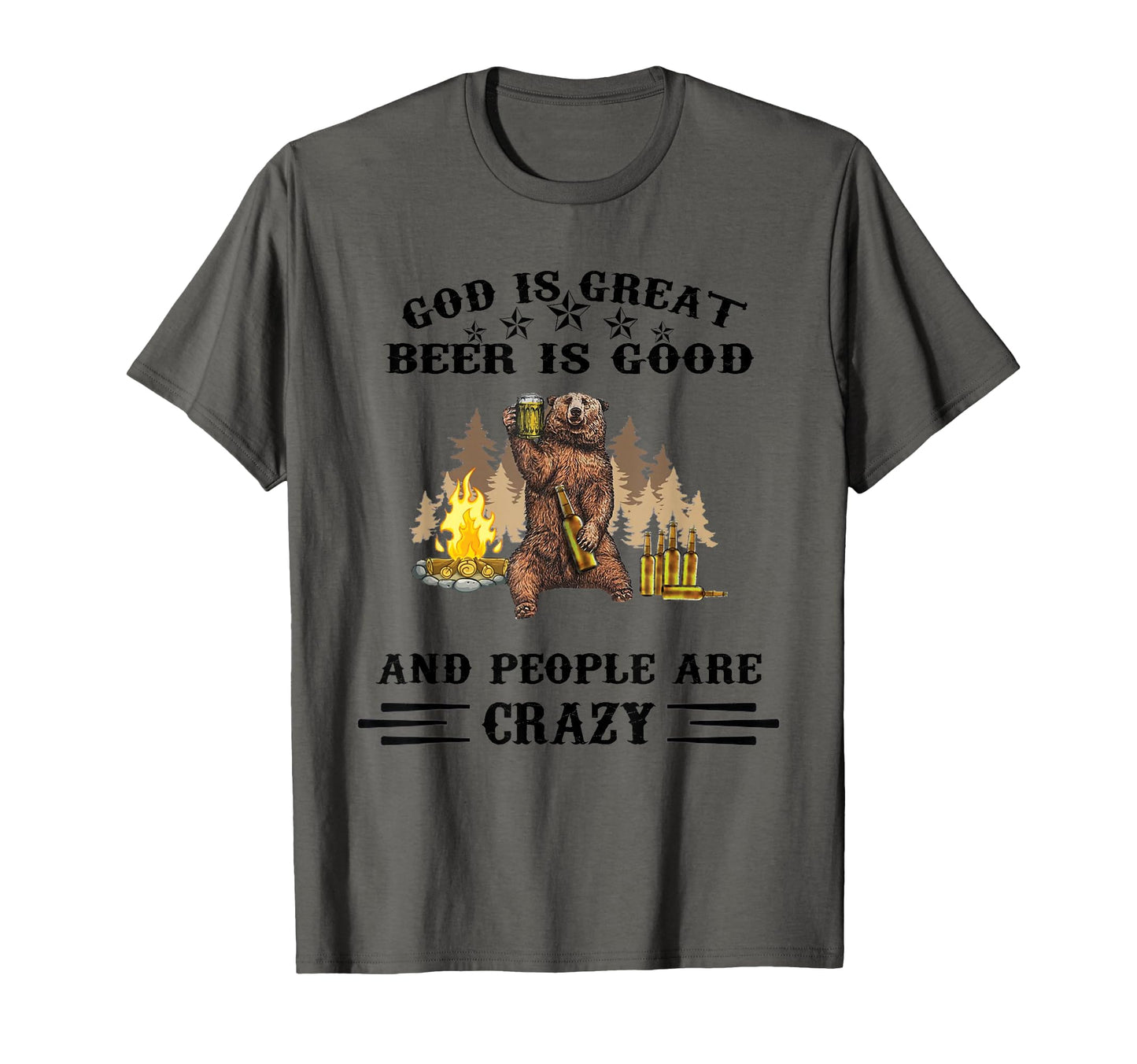 God Is Great Beer Is Good And People Are T-Shirt - Minimalist Print Unisex - T-Shirt, Sweatshirt, Hoodie