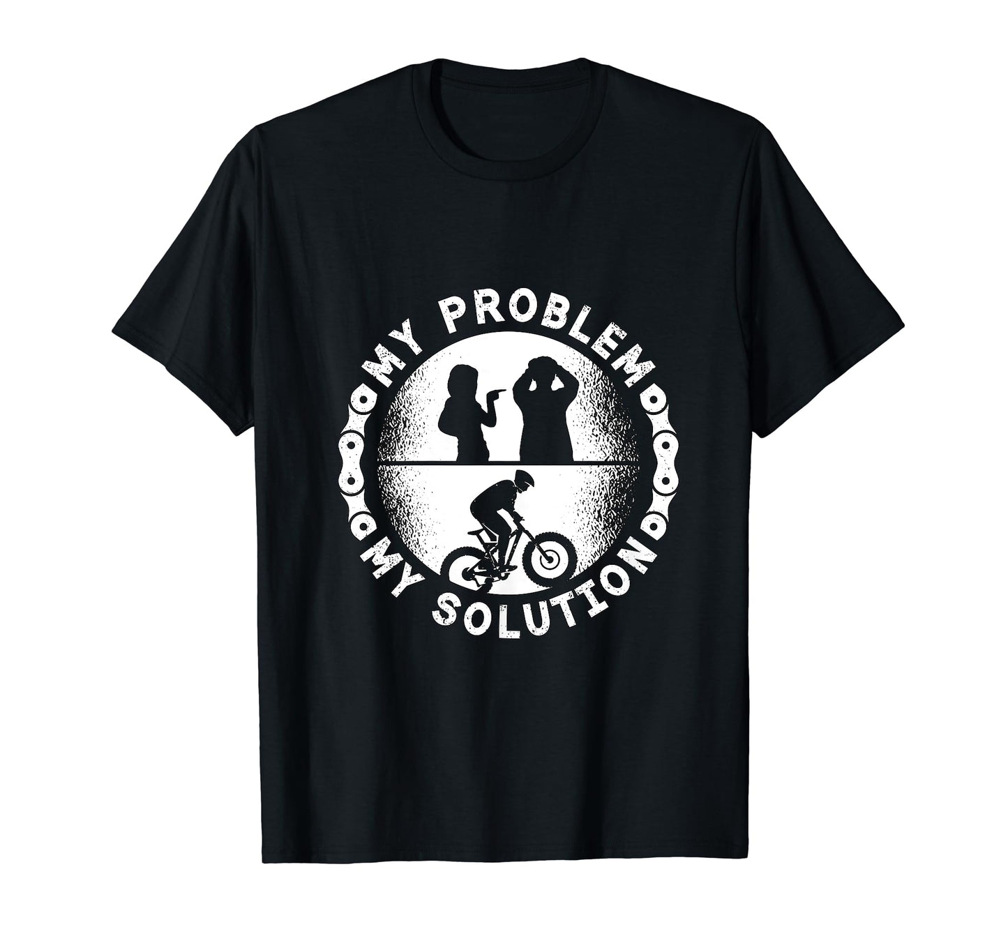 My Problem My Solution Pictogram Dad T-Shirt - Fun Novelty Design Unisex - T-Shirt, Sweatshirt, Hoodie