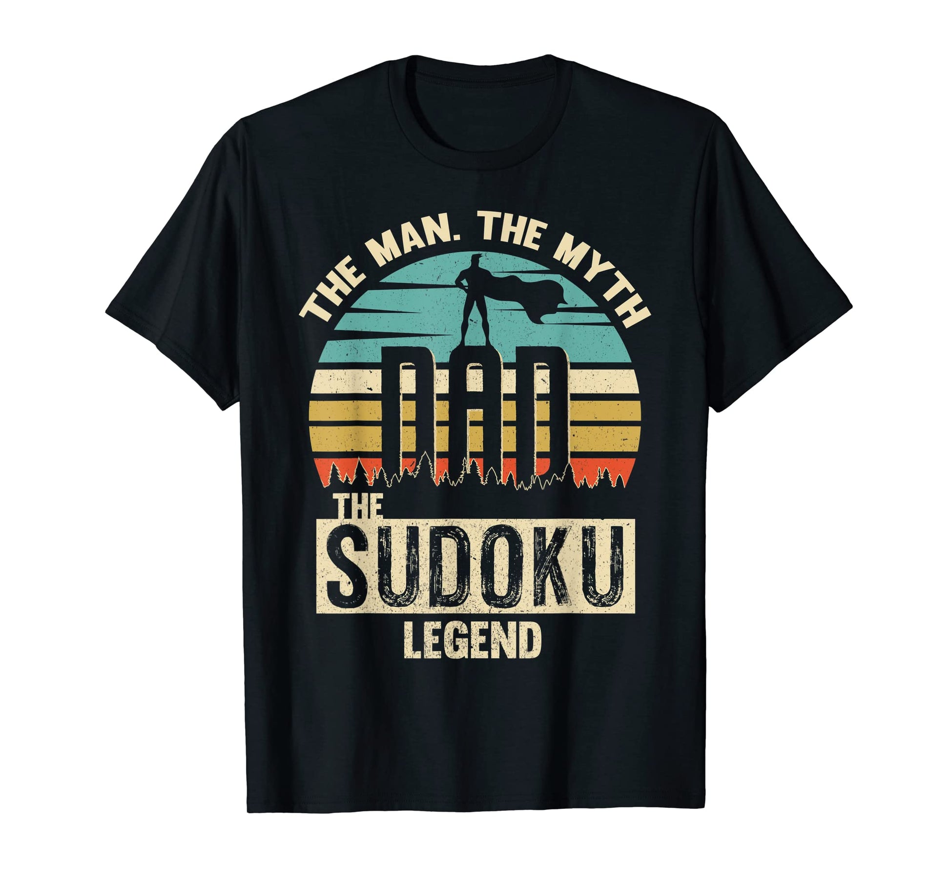 Myth Legend Dad Sudoku T-Shirt - Trendy Graphic for Adults - T-Shirt, Sweatshirt, Hoodie