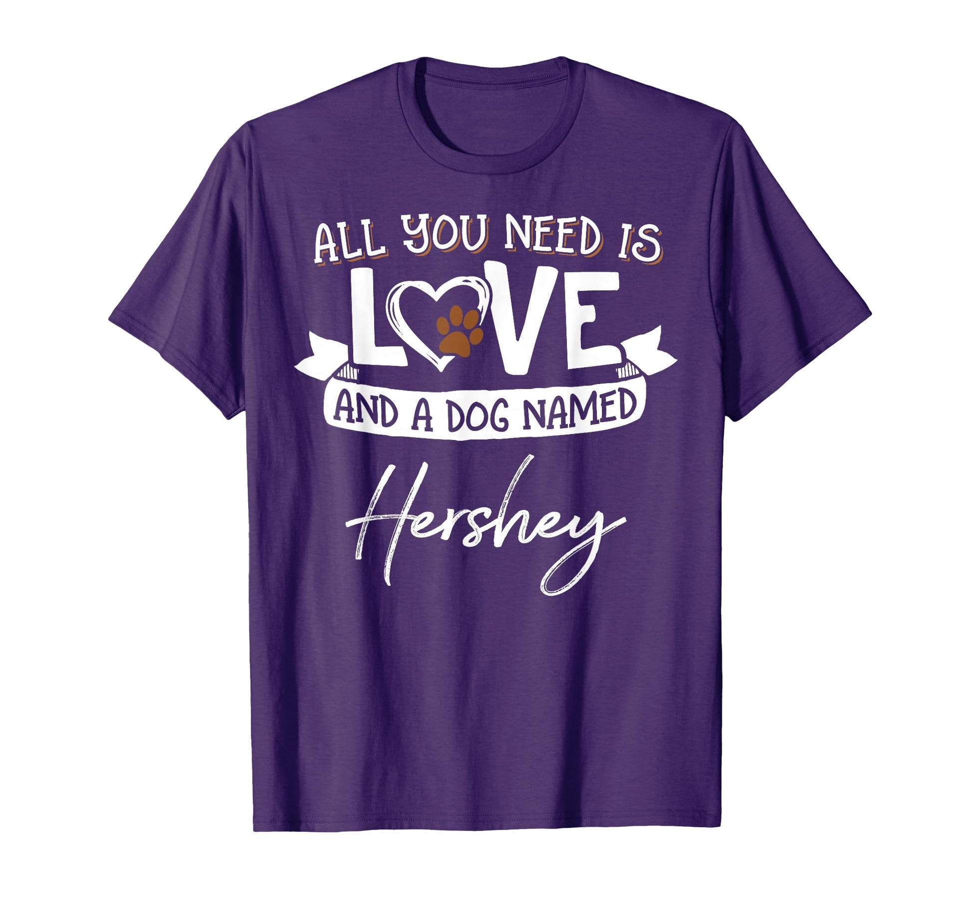 Dog Named Hershey And T-Shirt - Minimalist Print for Adults - T-Shirt, Sweatshirt, Hoodie