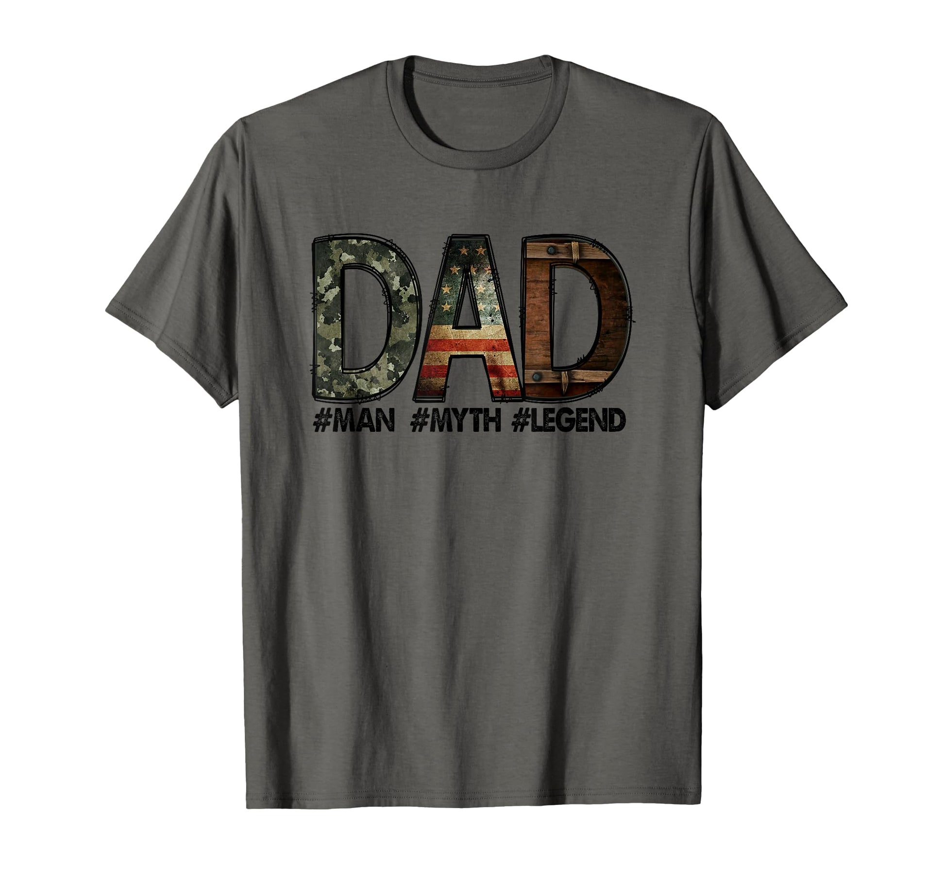 Dad Myth Legend Patriotic Pride T-Shirt - Custom Art Print Men Women - T-Shirt, Sweatshirt, Hoodie
