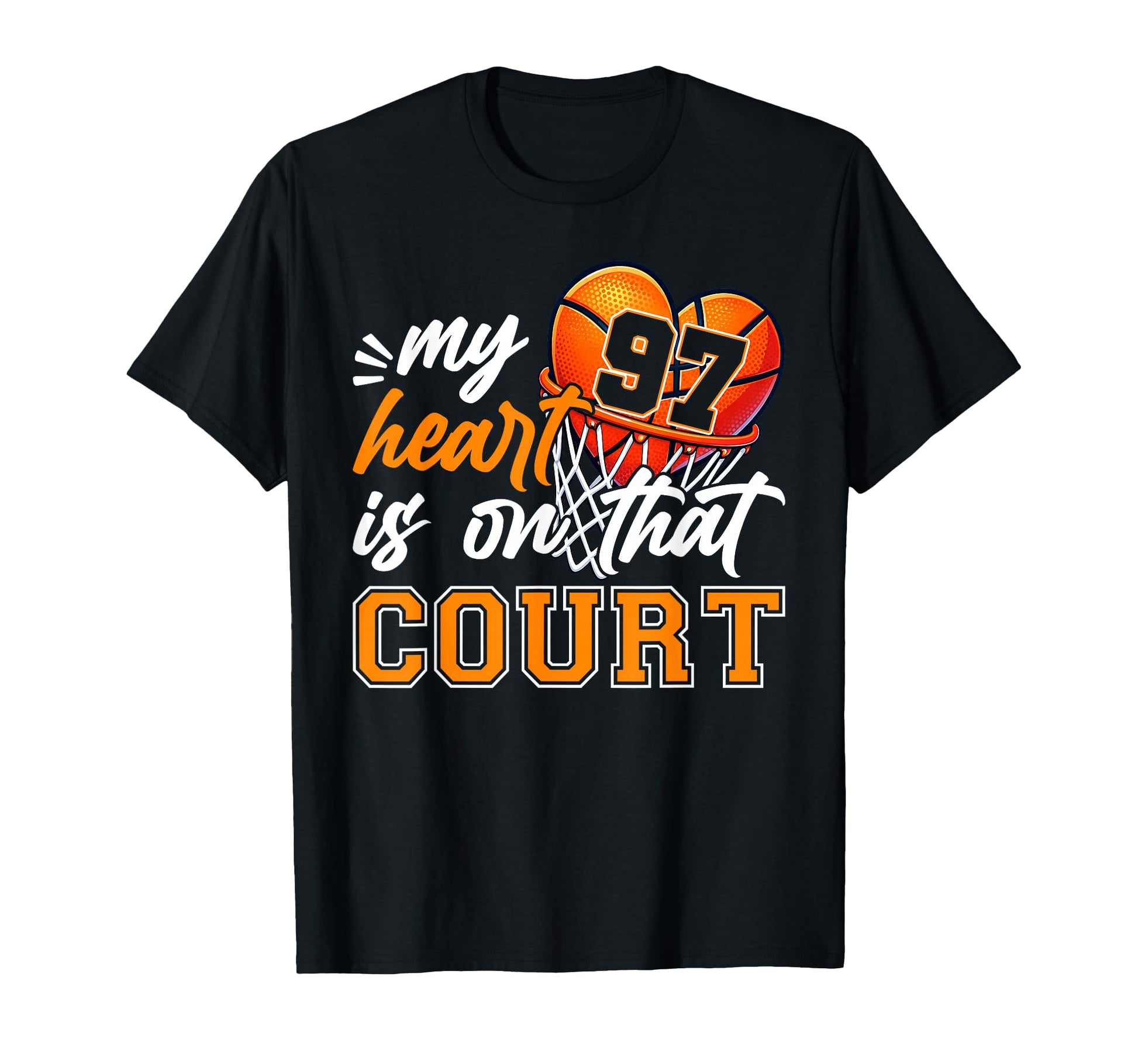 My Heart Is That Court Number 97 T-Shirt - Streetwear Style for Adults - T-Shirt, Sweatshirt, Hoodie