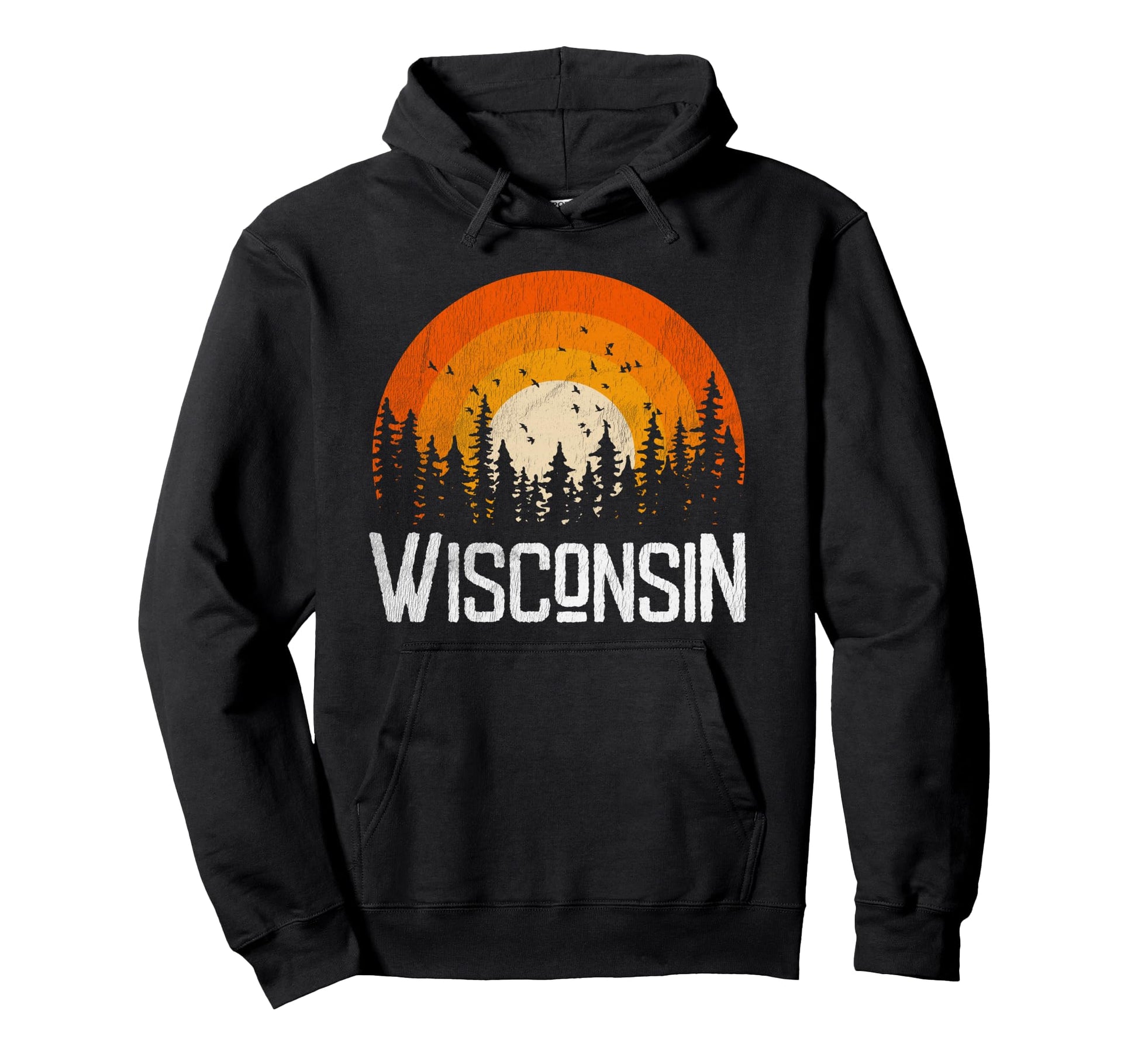 Wisconsin 70S 80S Gift Hoodie - Casual Everyday Wear for Adults - T-Shirt, Sweatshirt, Hoodie