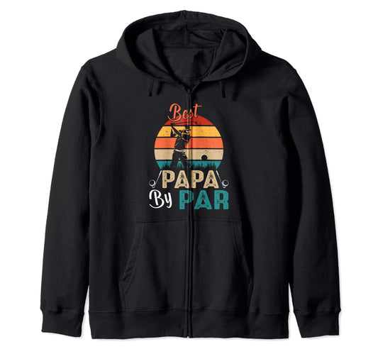 Best Papa Par Far Golf Father Dad Hoodie - Aesthetic Graphic Men Women - T-Shirt, Sweatshirt, Hoodie