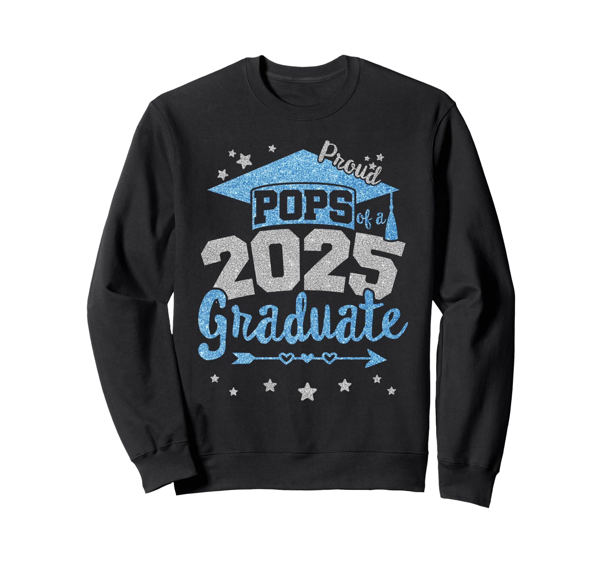 Proud Pops 2025 Graduate Team 25 Sweatshirt - Minimalist Print for Adults - T-Shirt, Sweatshirt, Hoodie