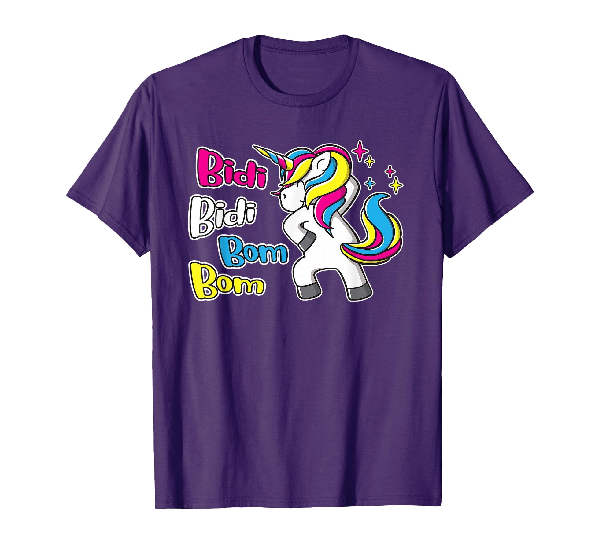 Bidi Bidi Bom Bom Dancing Rainbow Unicorn T-Shirt - Unique Graphic Unisex - T-Shirt, Sweatshirt, Hoodie