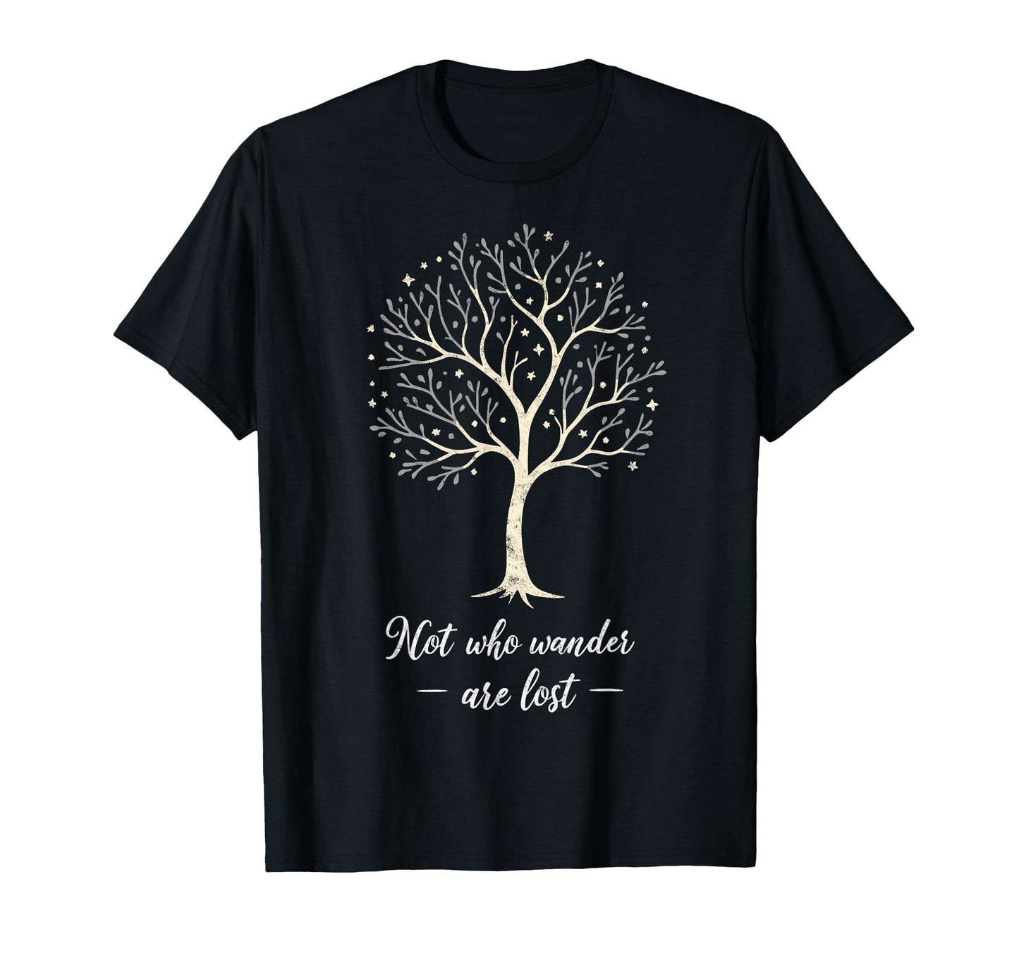 Not All Who Wander Lost Camping T-Shirt - Minimalist Print Men Women - T-Shirt, Sweatshirt, Hoodie