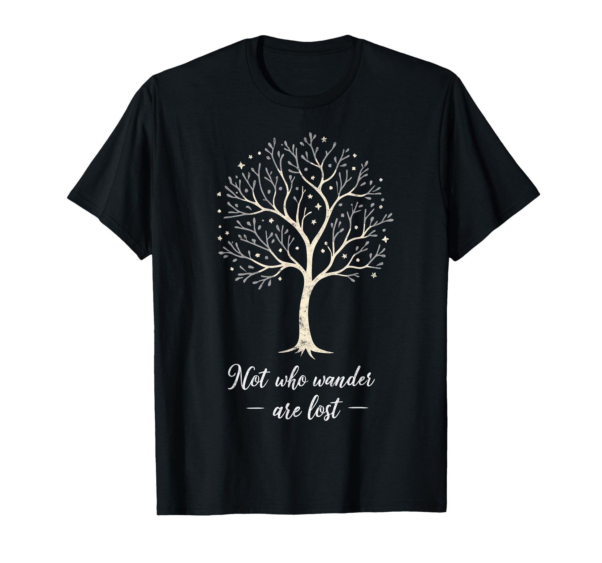 Not All Who Wander Lost Camping T-Shirt - Minimalist Print Men Women - T-Shirt, Sweatshirt, Hoodie