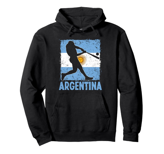 Argentinian Baseball Player Argentina Hoodie - Minimalist Print Men Women - T-Shirt, Sweatshirt, Hoodie