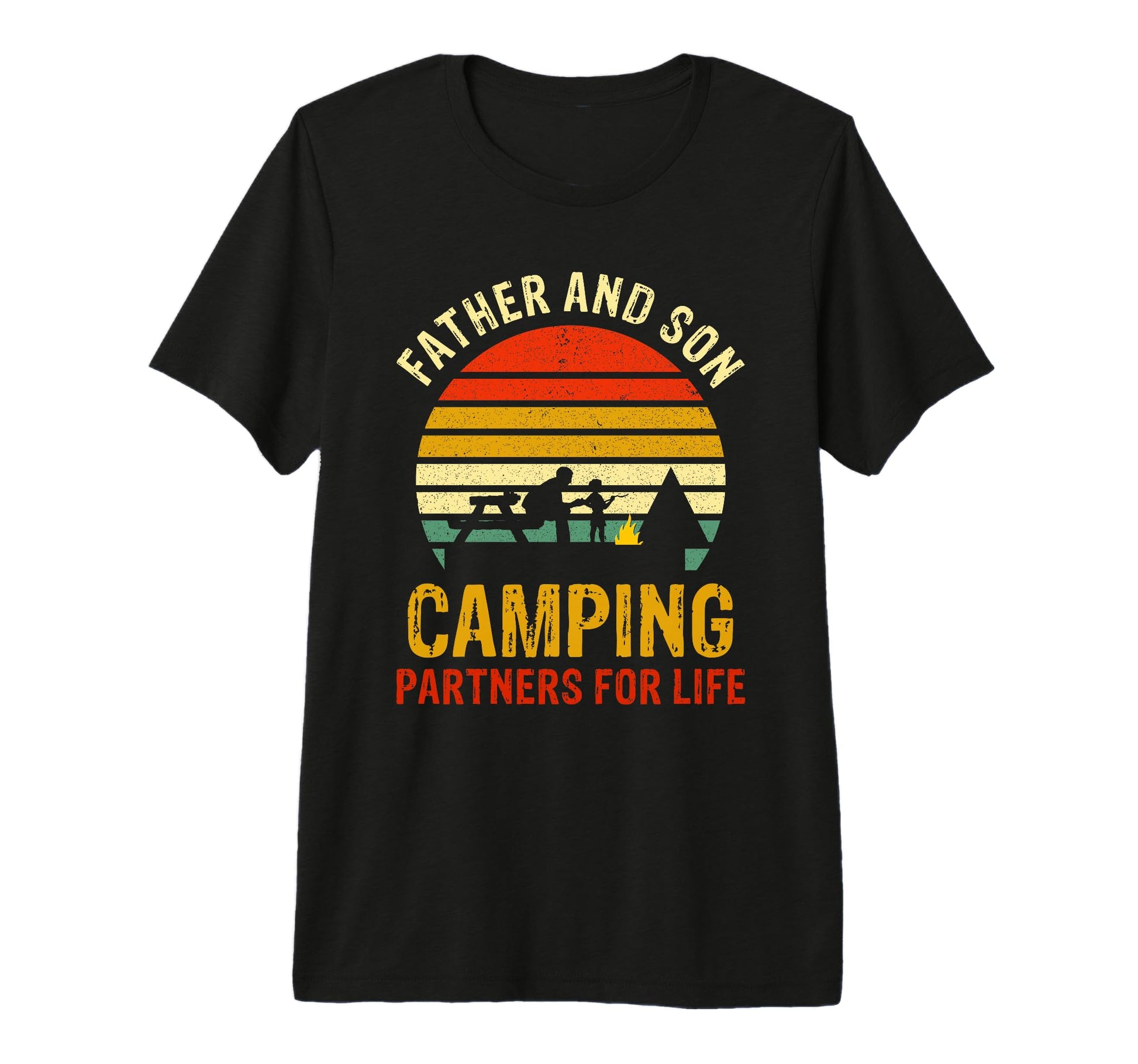 Dad And Son Camping Partners Life T-Shirt - Unique Graphic for Adults - T-Shirt, Sweatshirt, Hoodie