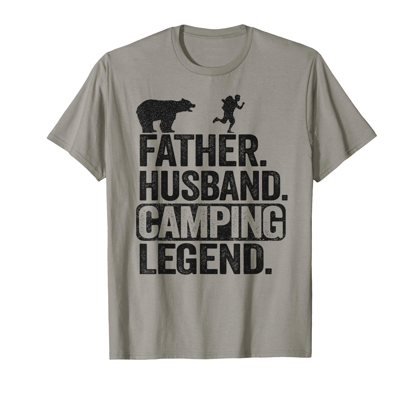 Father Husband Camping Legend Rv T-Shirt - Fun Novelty Design for Adults - T-Shirt, Sweatshirt, Hoodie