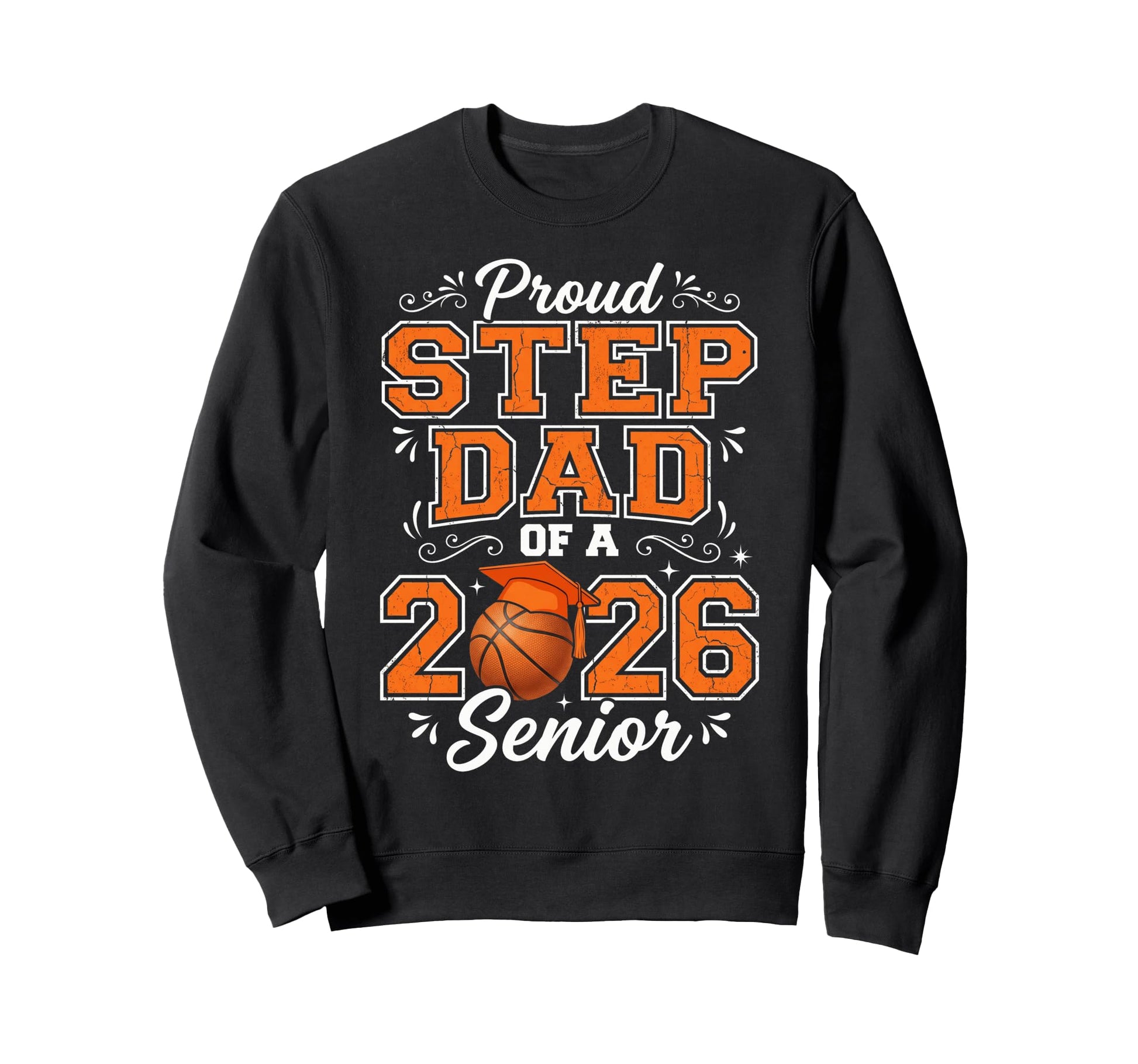 Groovy Proud Step Dad Class 2026 Sweatshirt - Aesthetic Graphic Unisex - T-Shirt, Sweatshirt, Hoodie