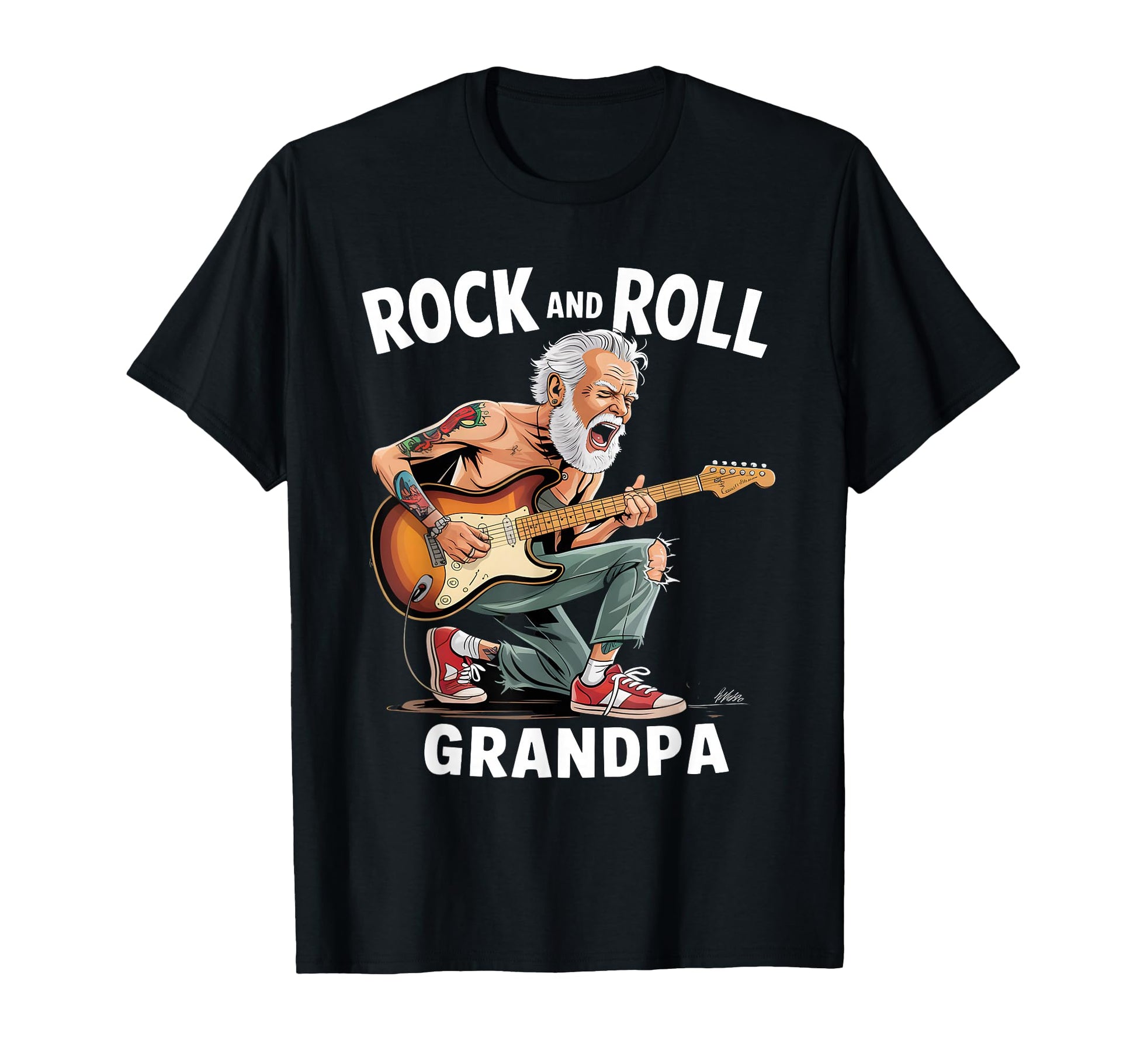 Funny Old Rocker Rock Music T-Shirt - Casual Everyday Wear for Adults - T-Shirt, Sweatshirt, Hoodie