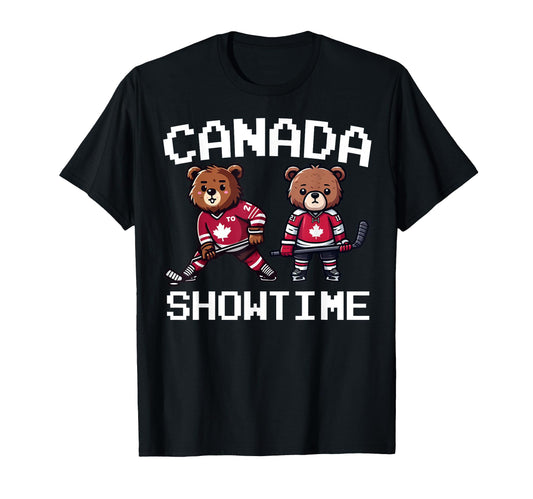 Canada Bear Ice Hockey Jersey Canada T-Shirt - Minimalist Print Unisex - T-Shirt, Sweatshirt, Hoodie