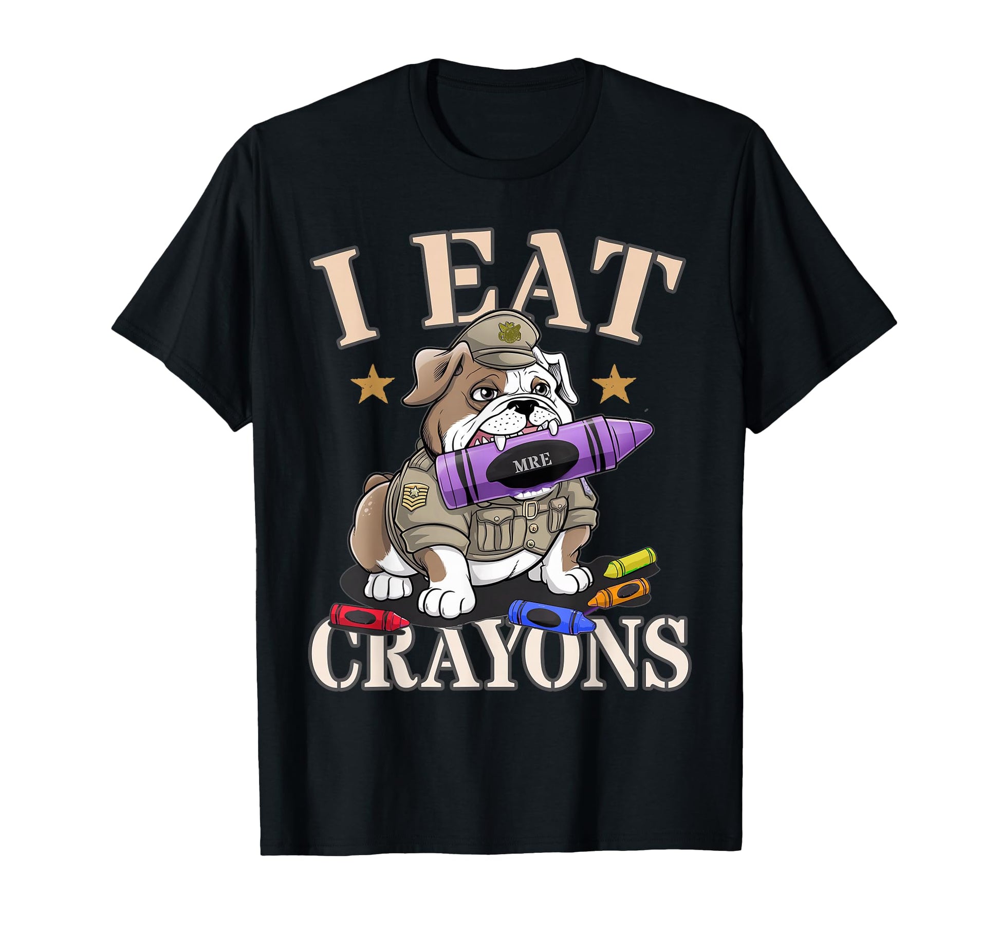 I Eat Crayons Soldier Father Military T-Shirt - Custom Art Print Men Women - T-Shirt, Sweatshirt, Hoodie