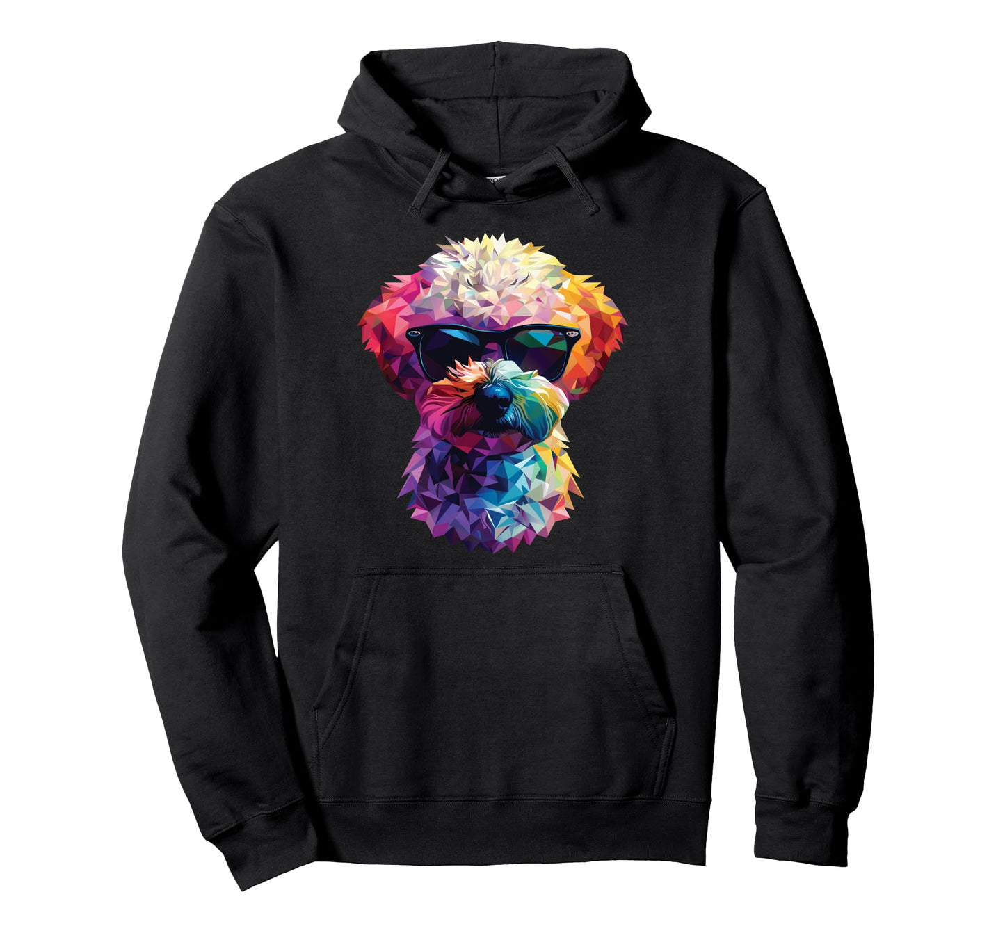Dog Dad Mom Sunglasses Bichon Frise Hoodie - Aesthetic Graphic Men Women - T-Shirt, Sweatshirt, Hoodie