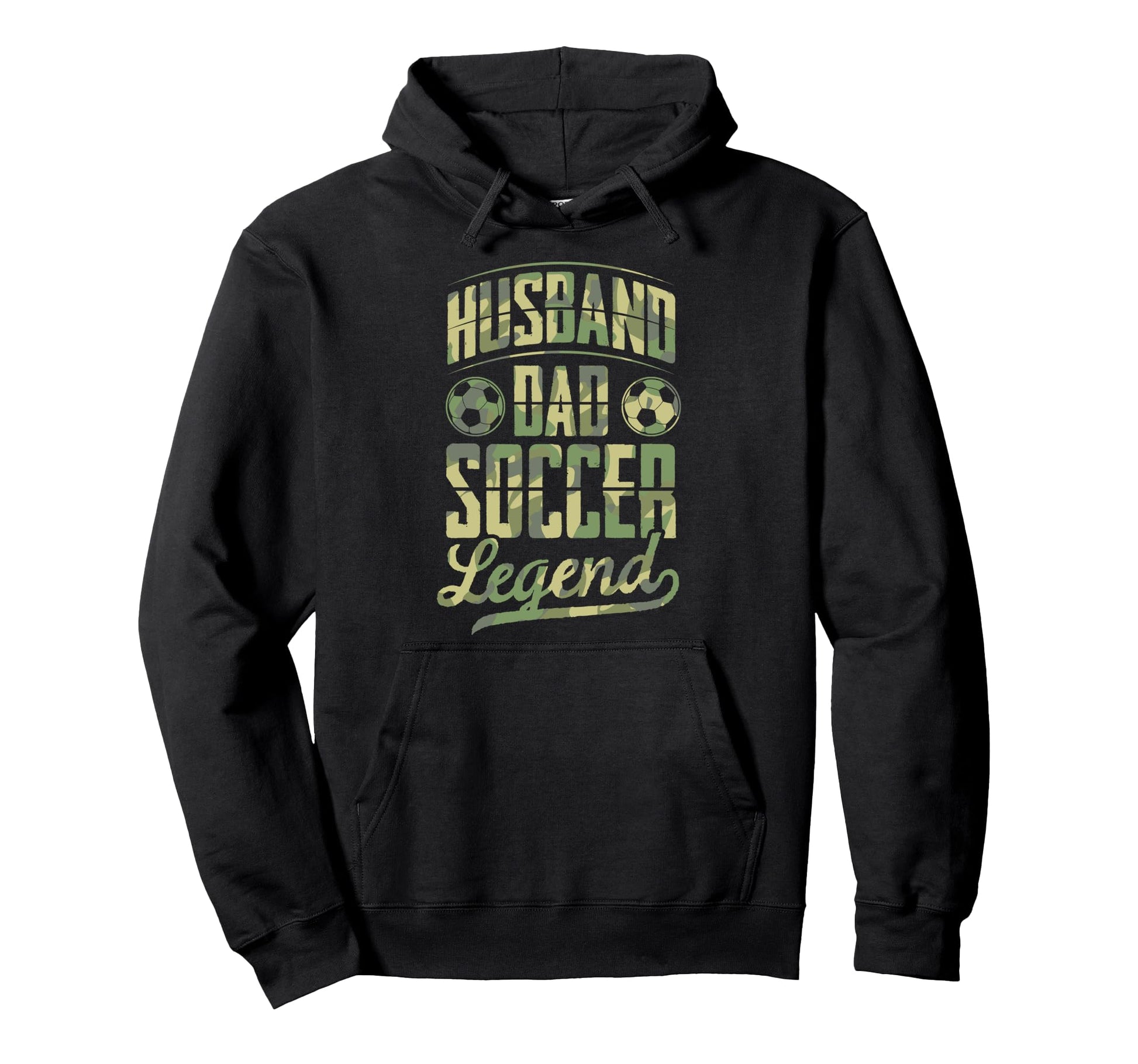 Husband Dad Soccer Legend Soccer Hoodie - Trendy Graphic for Adults - T-Shirt, Sweatshirt, Hoodie