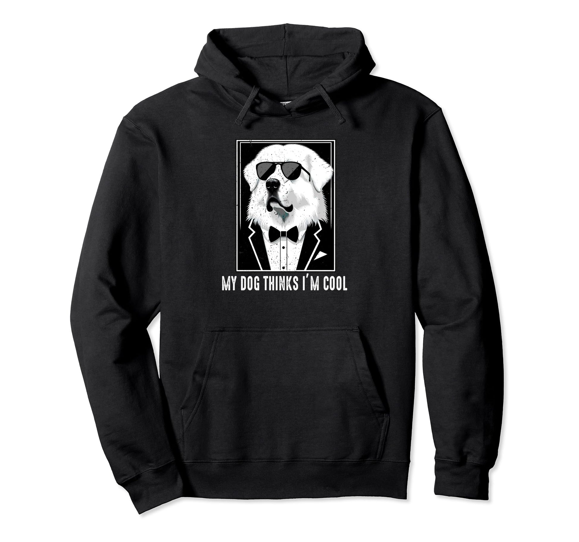 Great Pyrenees Thinks Im Sunglasses Hoodie - Aesthetic Graphic Men Women - T-Shirt, Sweatshirt, Hoodie