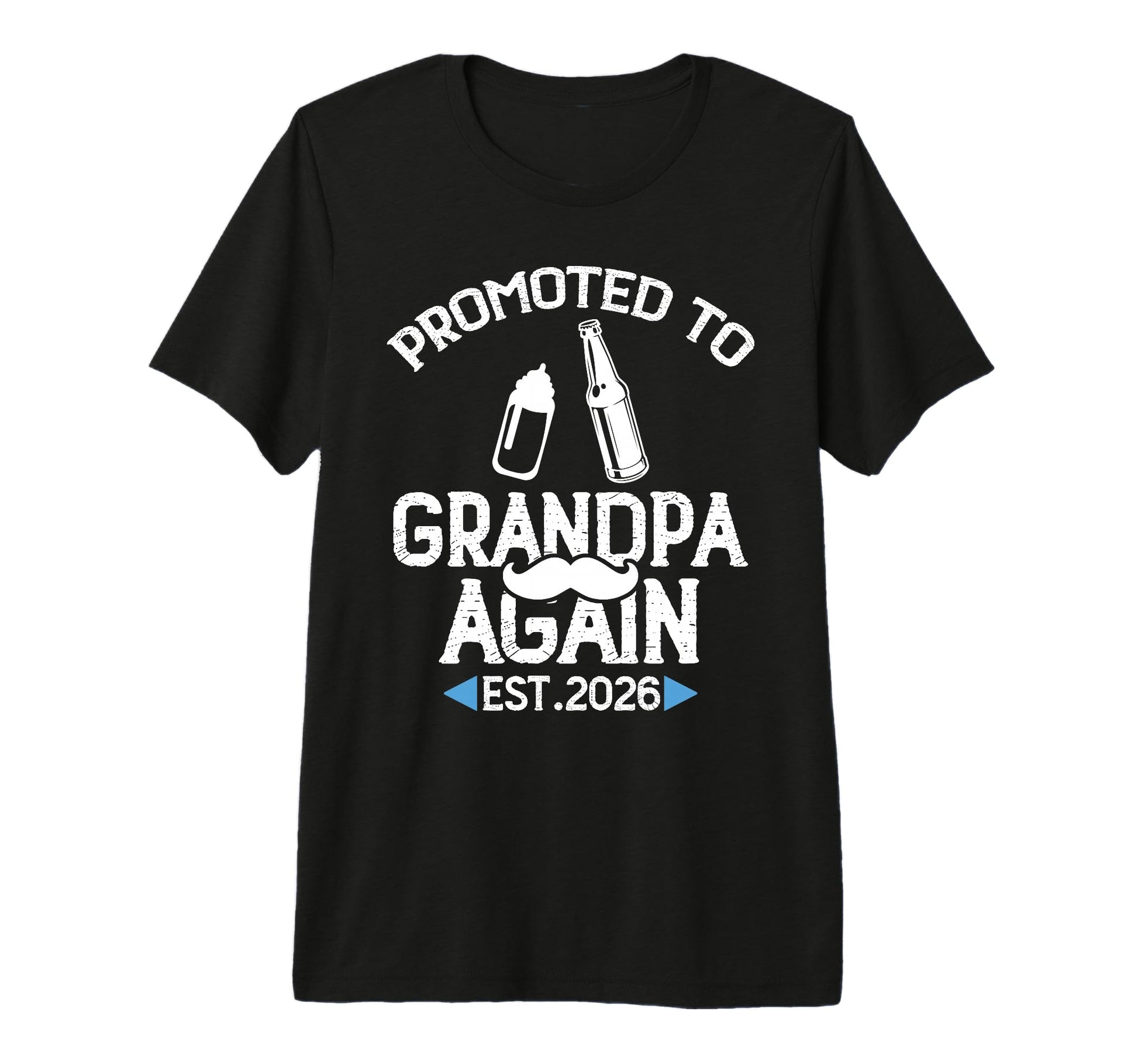 Promoted To Grandpa Again 2026 T-Shirt - Fun Novelty Design for Adults - T-Shirt, Sweatshirt, Hoodie