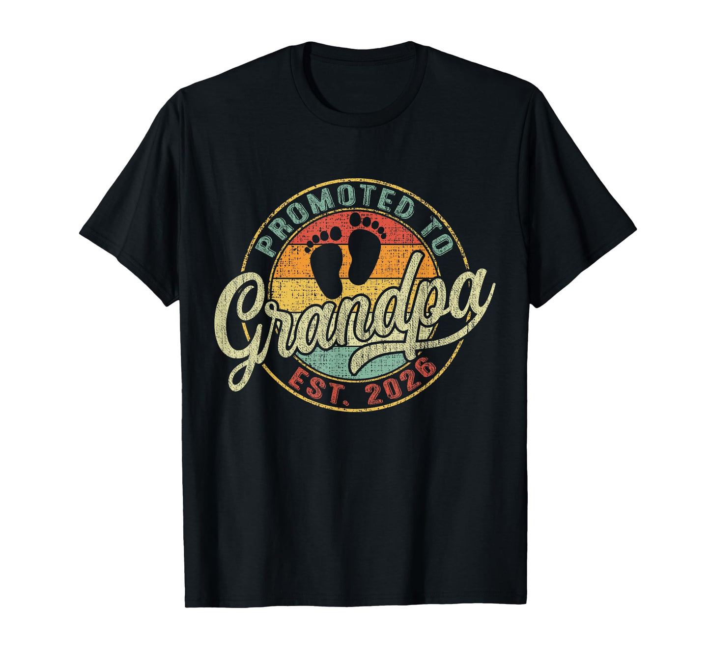 Mens Promoted To Grandpa 2026 T-Shirt - Casual Everyday Wear for Adults - T-Shirt, Sweatshirt, Hoodie