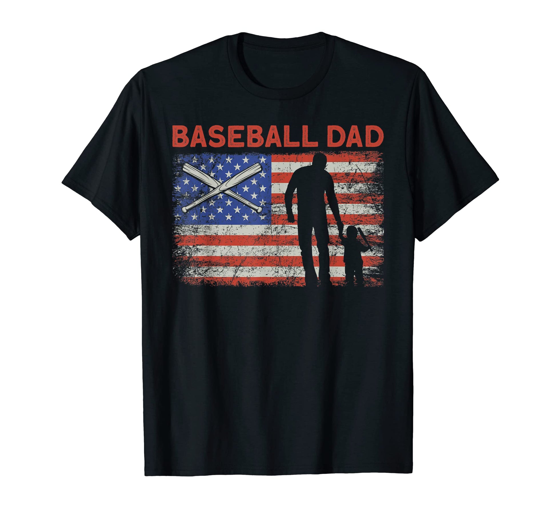 American Baseball Dad Son T-Shirt - Minimalist Print Unisex - T-Shirt, Sweatshirt, Hoodie