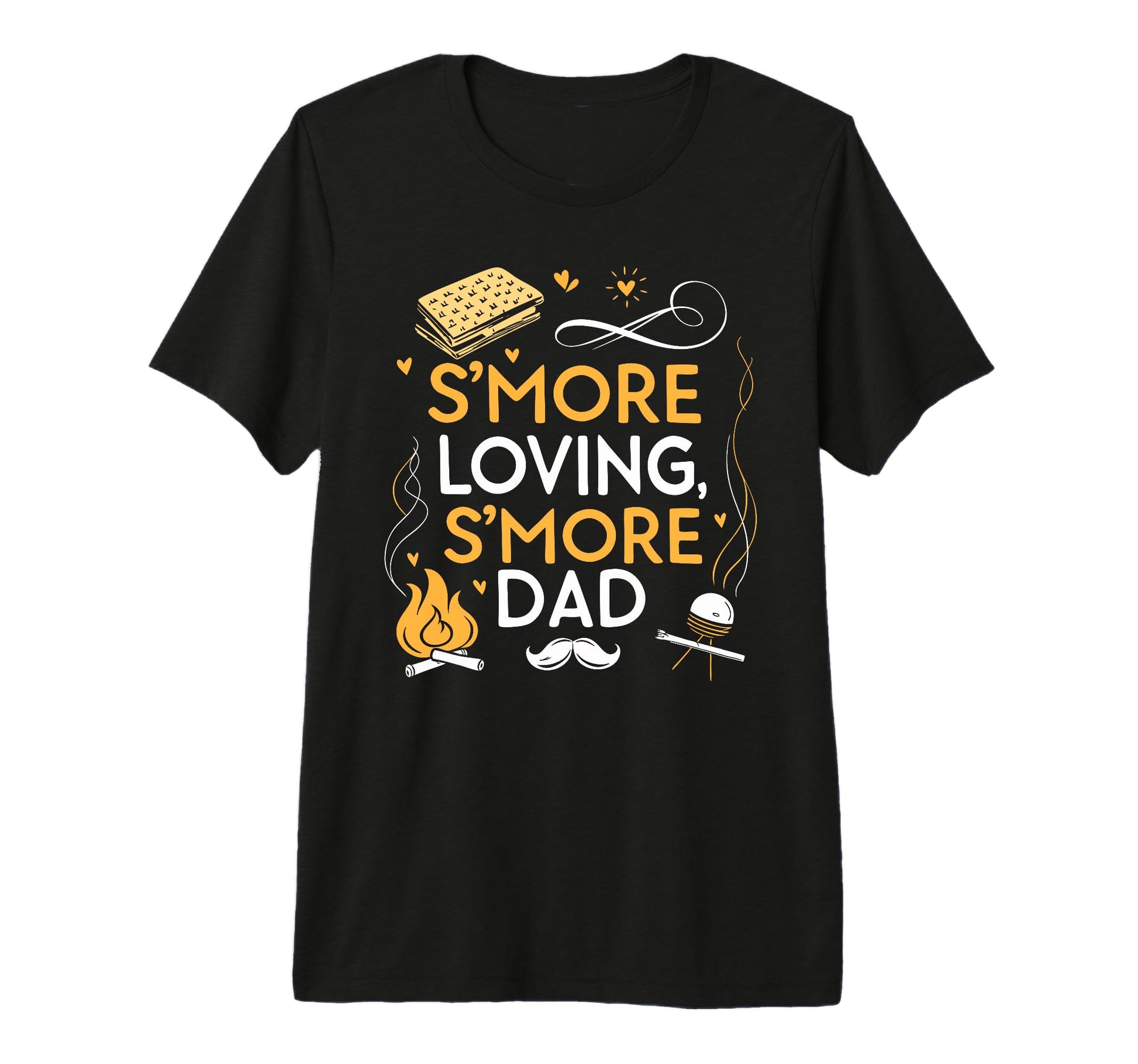 Camping Dad Smore Loving Fathers Day T-Shirt - Unique Graphic for Adults - T-Shirt, Sweatshirt, Hoodie