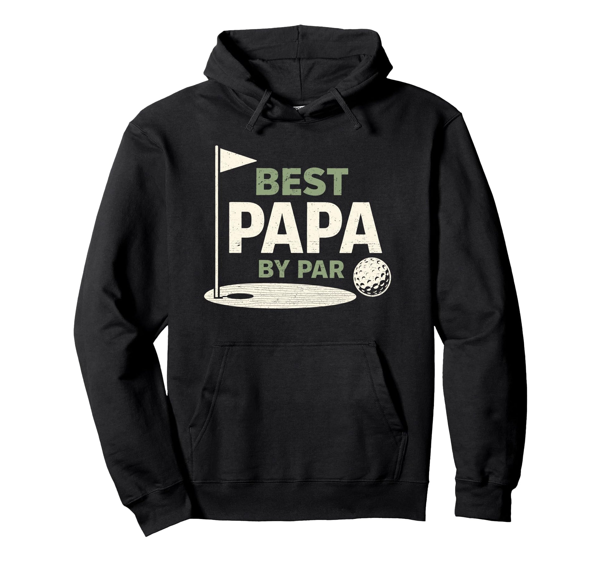 Best Papa Par Golfing Fatherhood Hoodie - Custom Art Print Men Women - T-Shirt, Sweatshirt, Hoodie