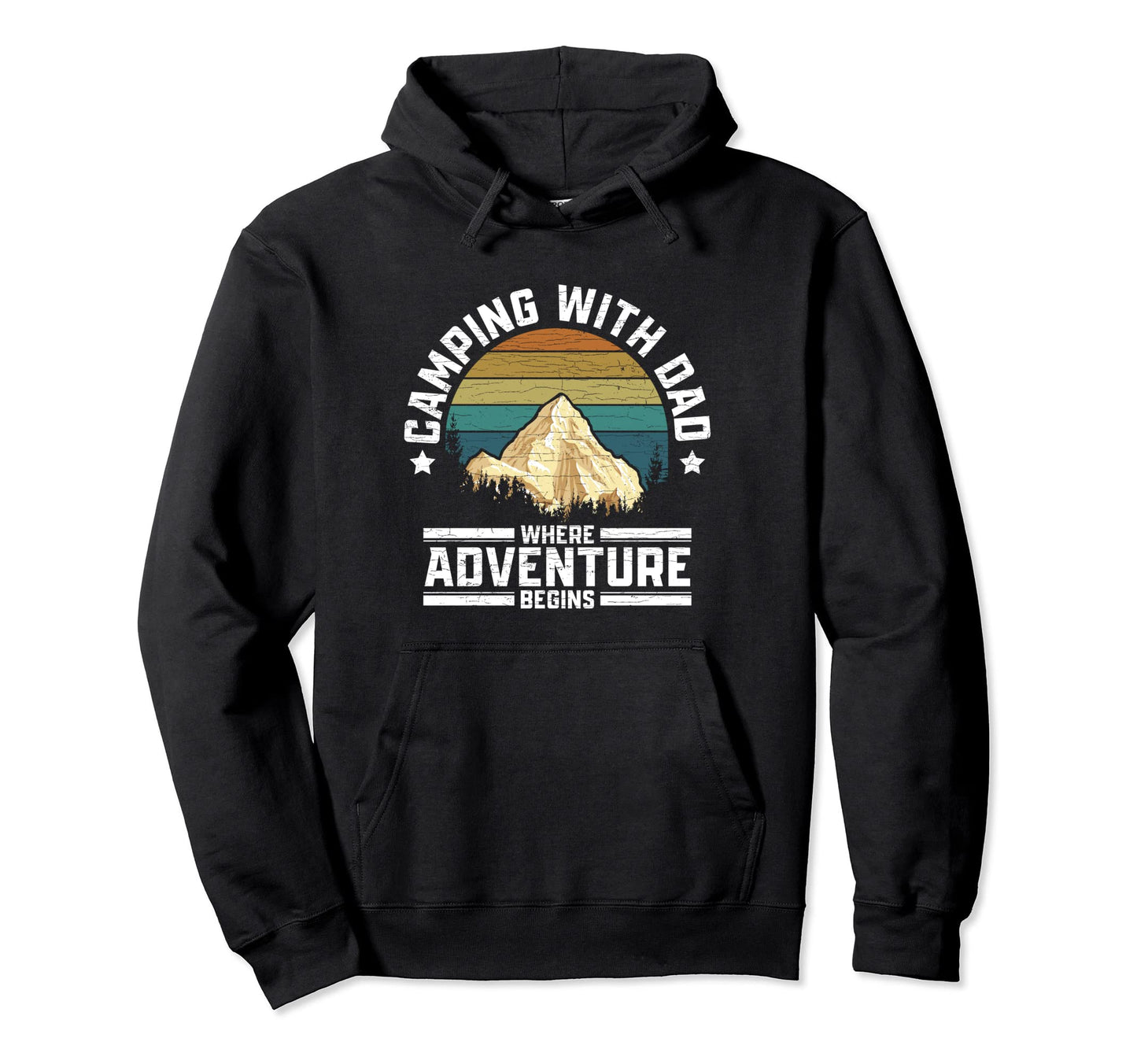 Camping Dad Camp Hoodie - Trendy Graphic Unisex - T-Shirt, Sweatshirt, Hoodie