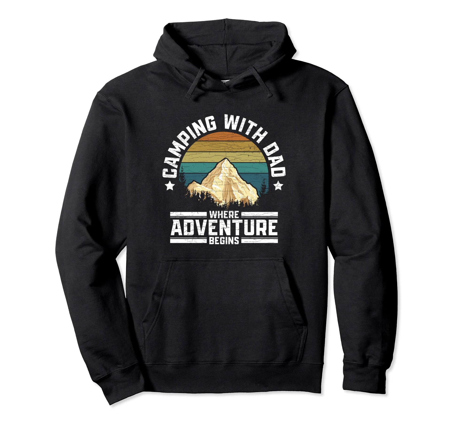 Camping Dad Camp Hoodie - Trendy Graphic Unisex - T-Shirt, Sweatshirt, Hoodie
