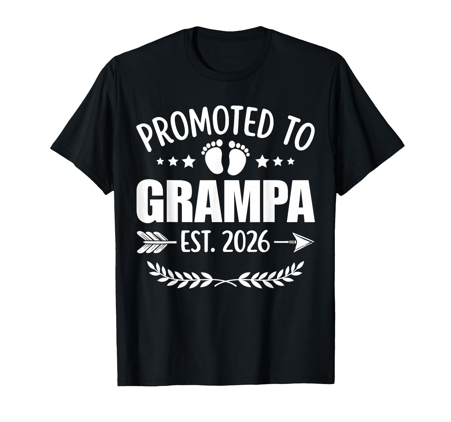 Promoted To Grampa Est 2026 Grandpa T-Shirt - Unique Graphic Unisex - T-Shirt, Sweatshirt, Hoodie