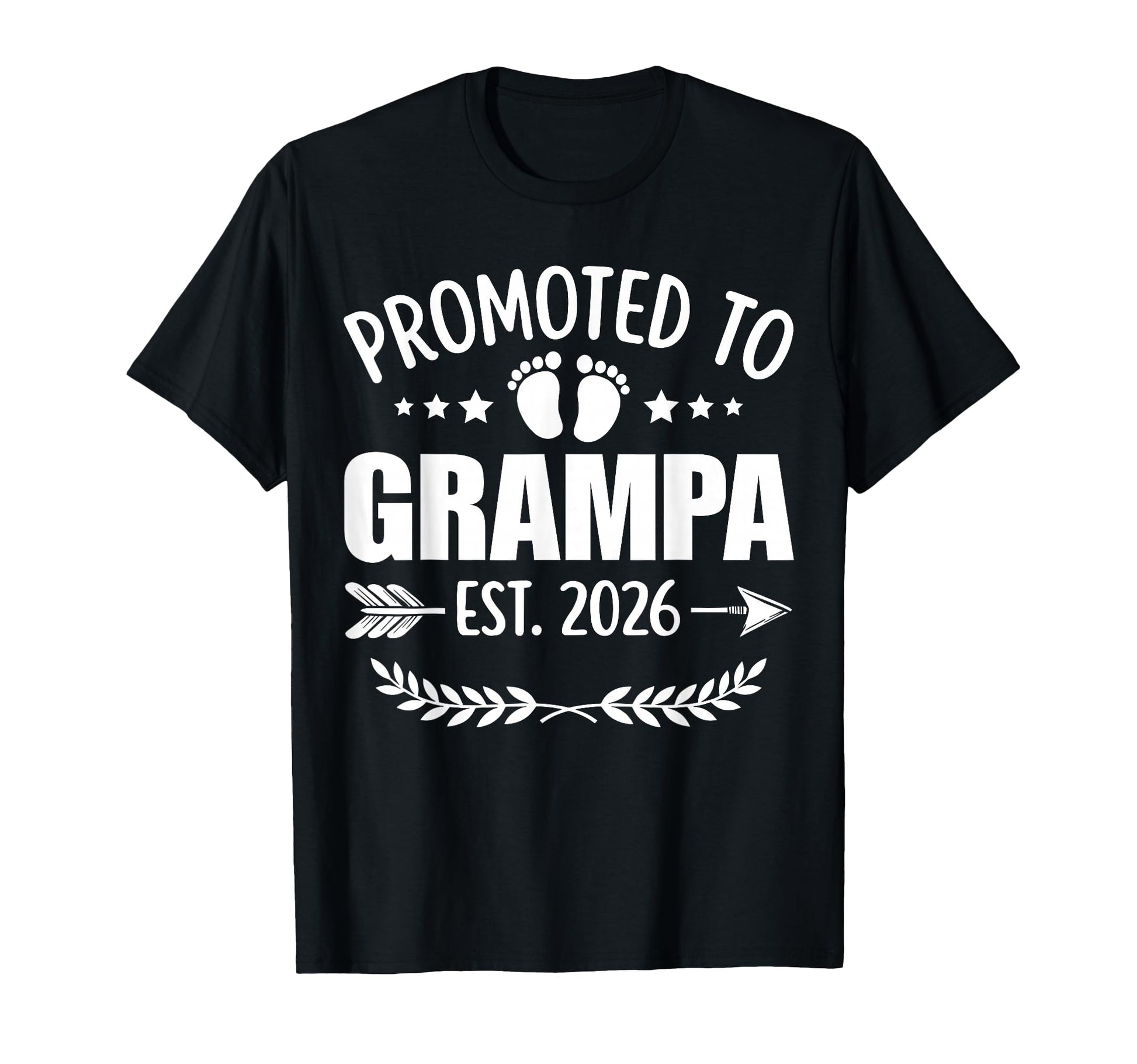 Promoted To Grampa Est 2026 Grandpa T-Shirt - Unique Graphic Unisex - T-Shirt, Sweatshirt, Hoodie