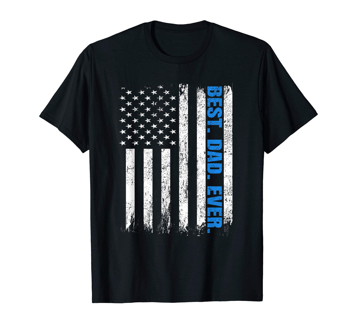 Best Dad Ever Usa Flag Fathers Day T-Shirt - Aesthetic Graphic Unisex - T-Shirt, Sweatshirt, Hoodie