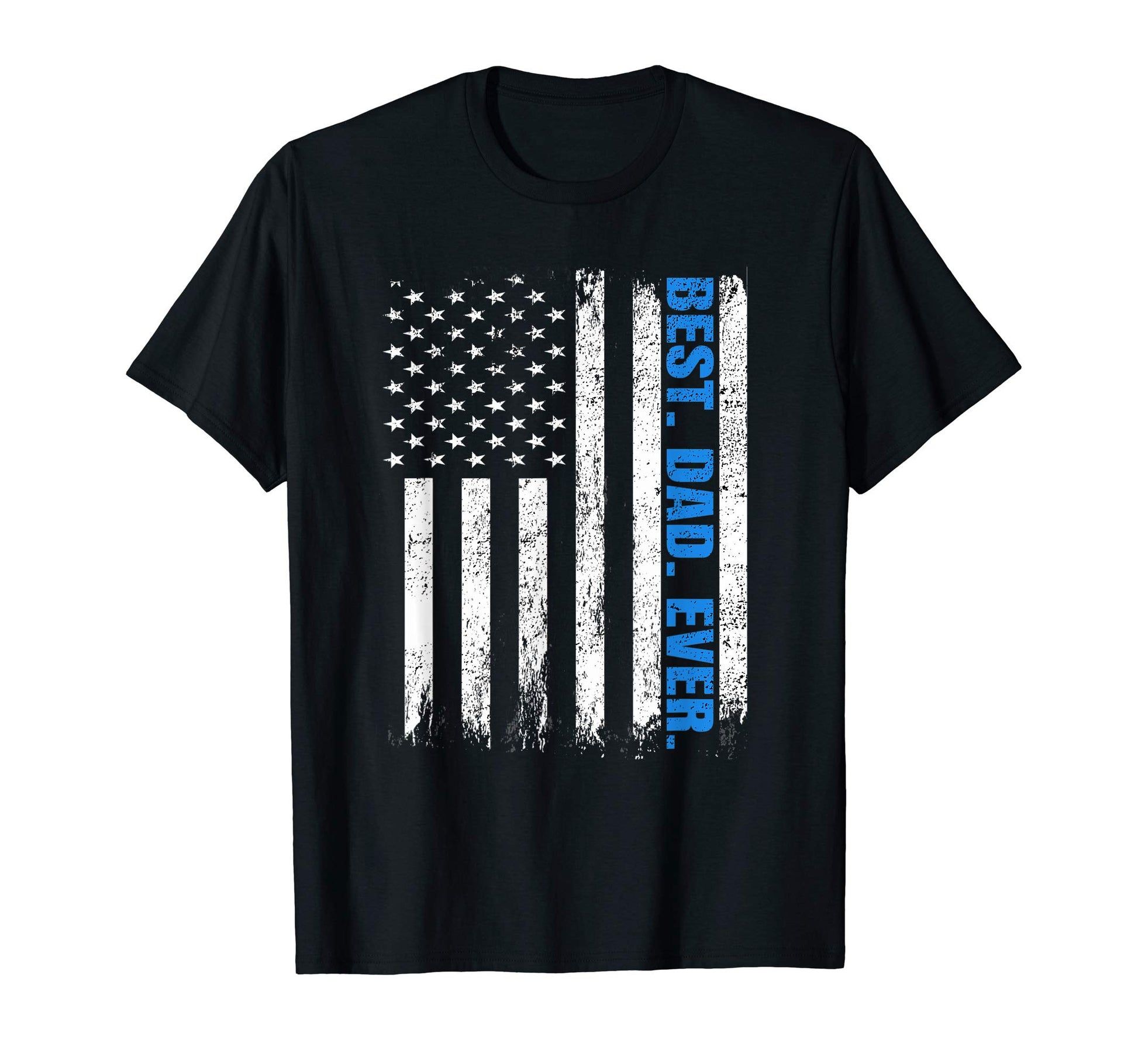 Best Dad Ever Usa Flag Fathers Day T-Shirt - Aesthetic Graphic Unisex - T-Shirt, Sweatshirt, Hoodie