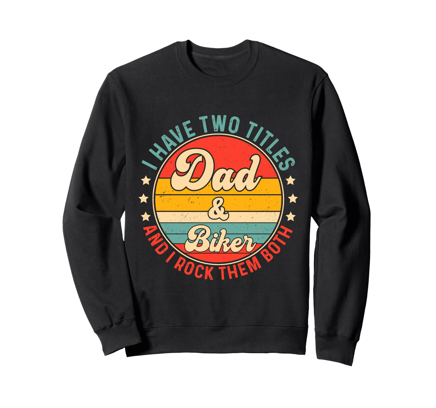 Biker Dad Father Day Biker Motorcycle Sweatshirt - Minimalist Print Unisex - T-Shirt, Sweatshirt, Hoodie
