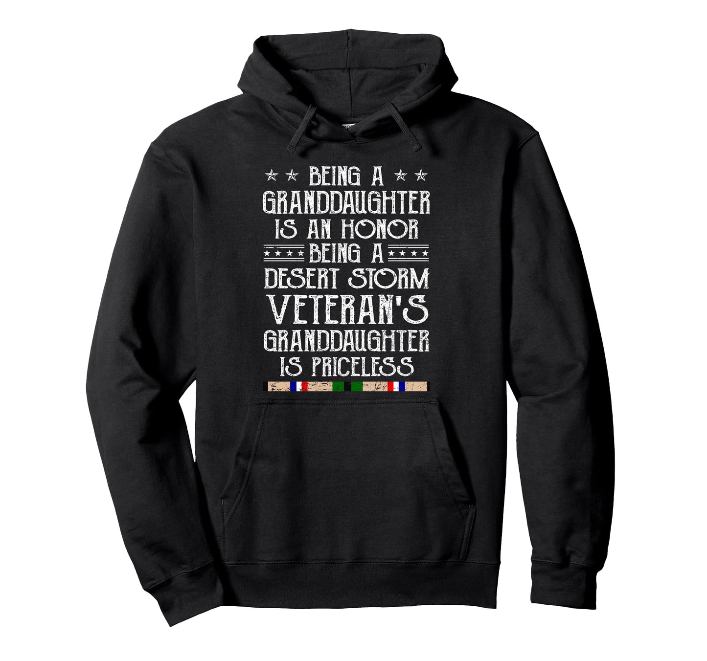 Proud Desert Storm Veteran Granddaughter Hoodie - Unique Graphic Unisex - T-Shirt, Sweatshirt, Hoodie