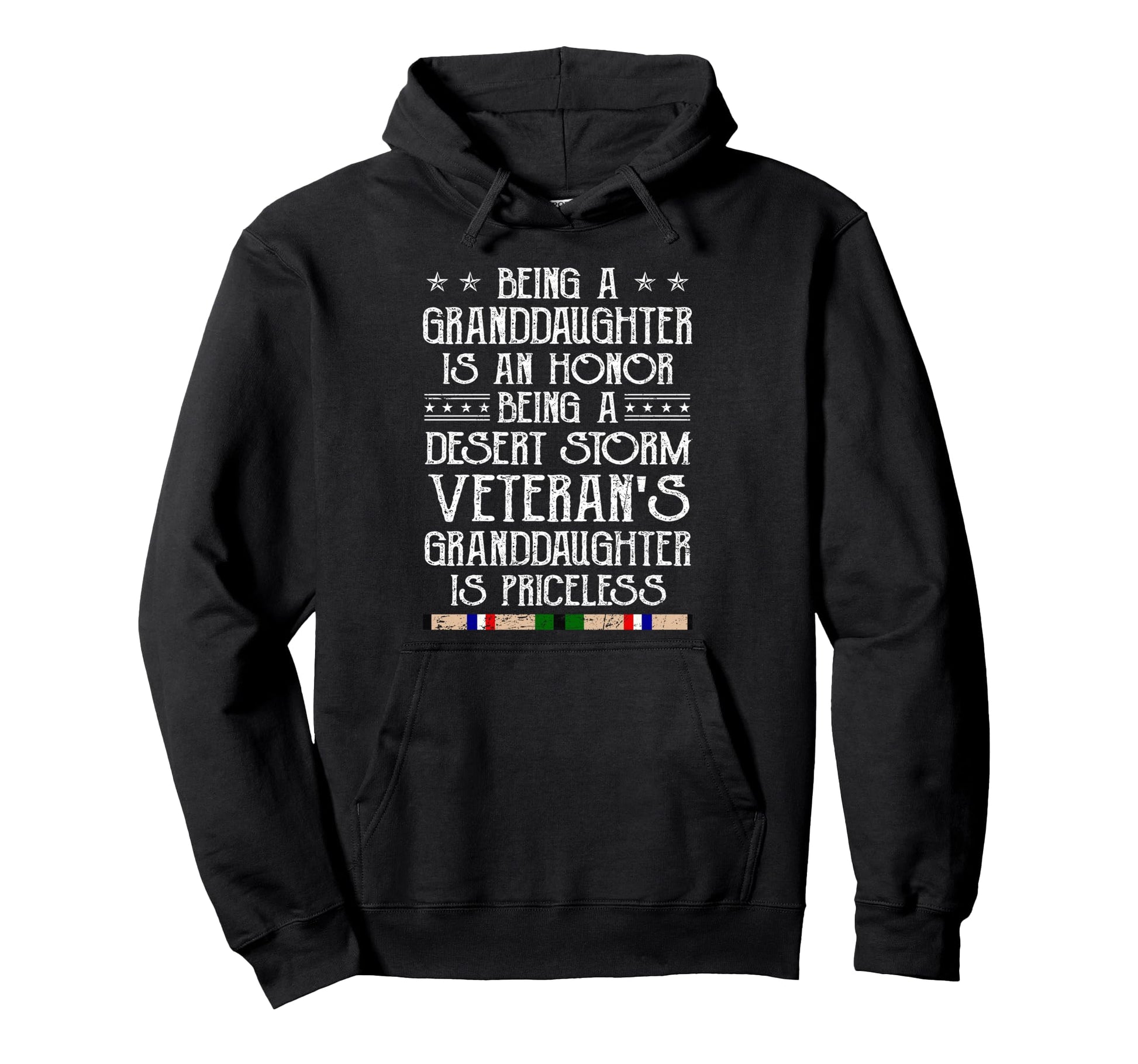 Proud Desert Storm Veteran Granddaughter Hoodie - Unique Graphic Unisex - T-Shirt, Sweatshirt, Hoodie