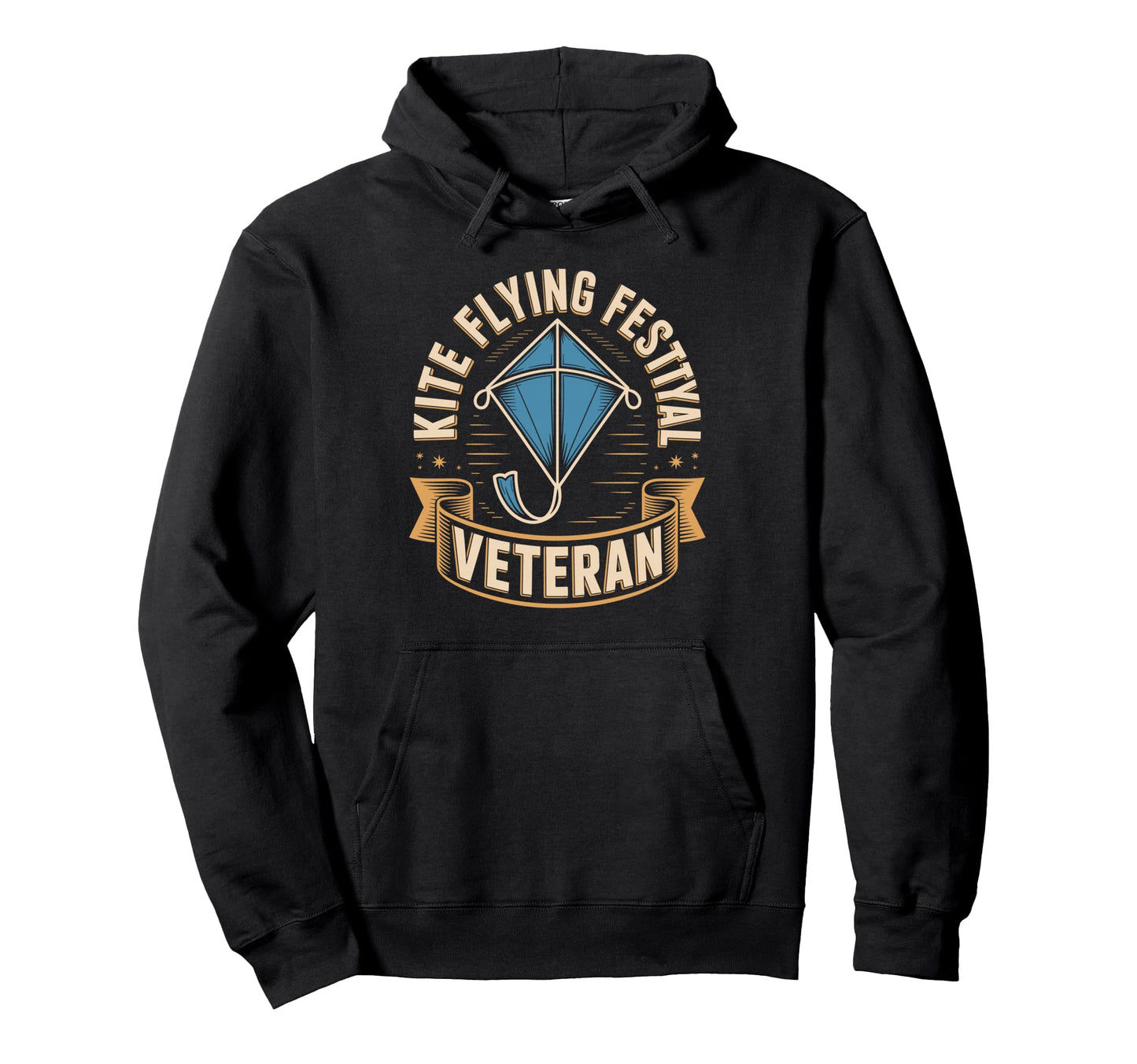 Kite Flying Festival Veteran Hoodie - Trendy Graphic for Adults - T-Shirt, Sweatshirt, Hoodie