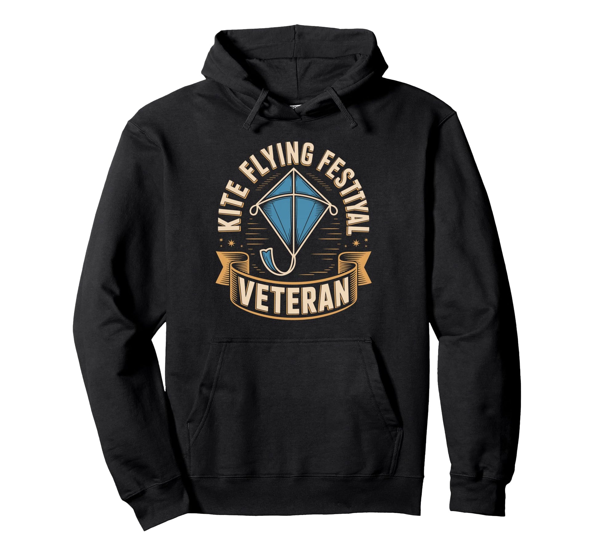 Kite Flying Festival Veteran Hoodie - Trendy Graphic for Adults - T-Shirt, Sweatshirt, Hoodie